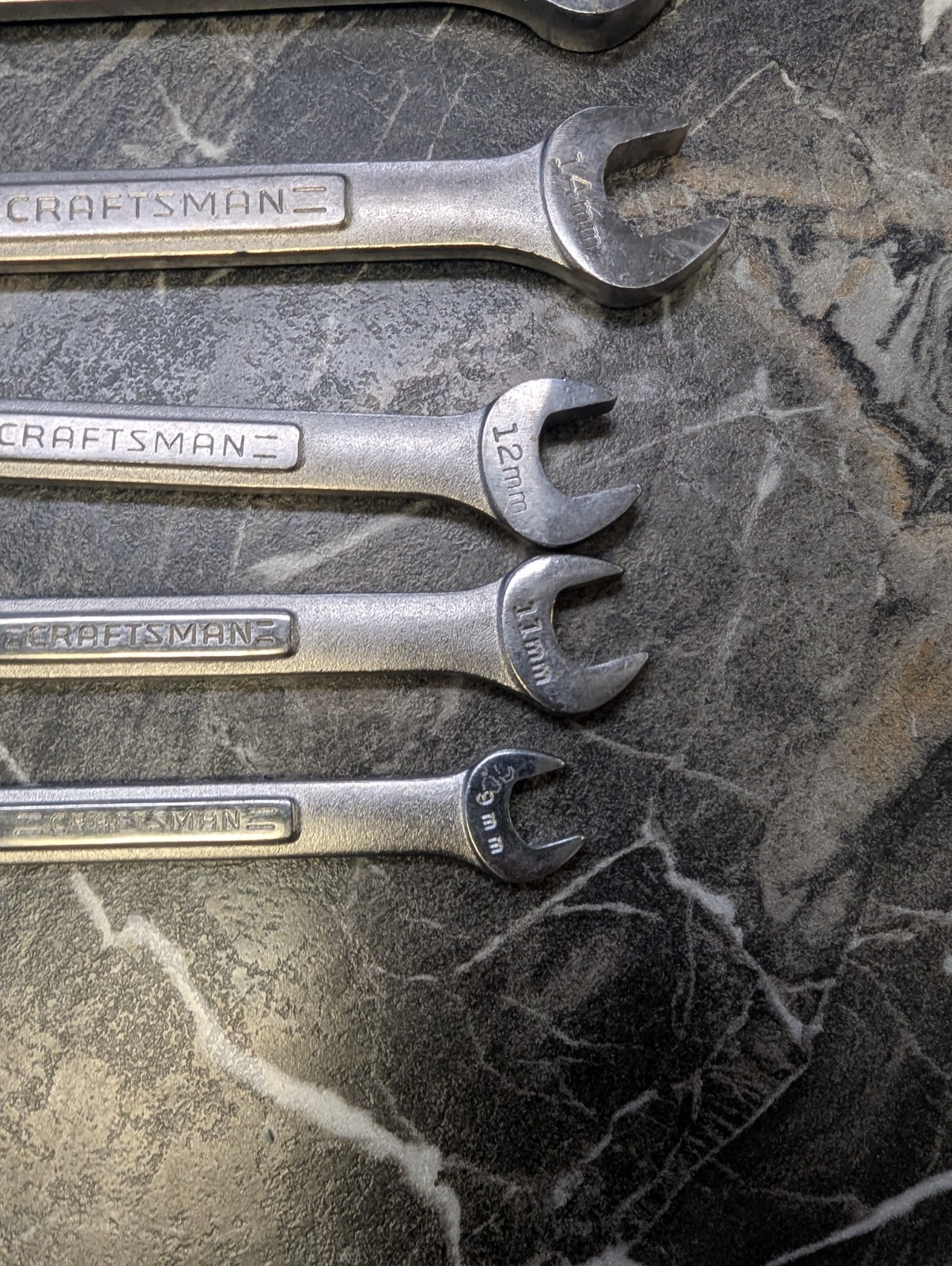 Craftsman Tools USA 11pc VA 9mm-24mm Large Metric (Rare) Combination Wrench Set