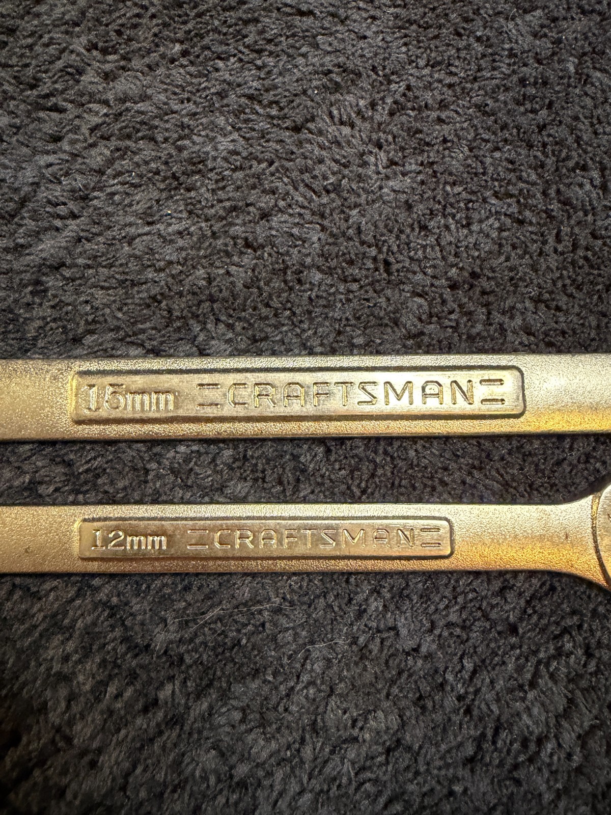 2 – Craftsman VA Metric Combination Wrenches 15mm 12mm see pictures