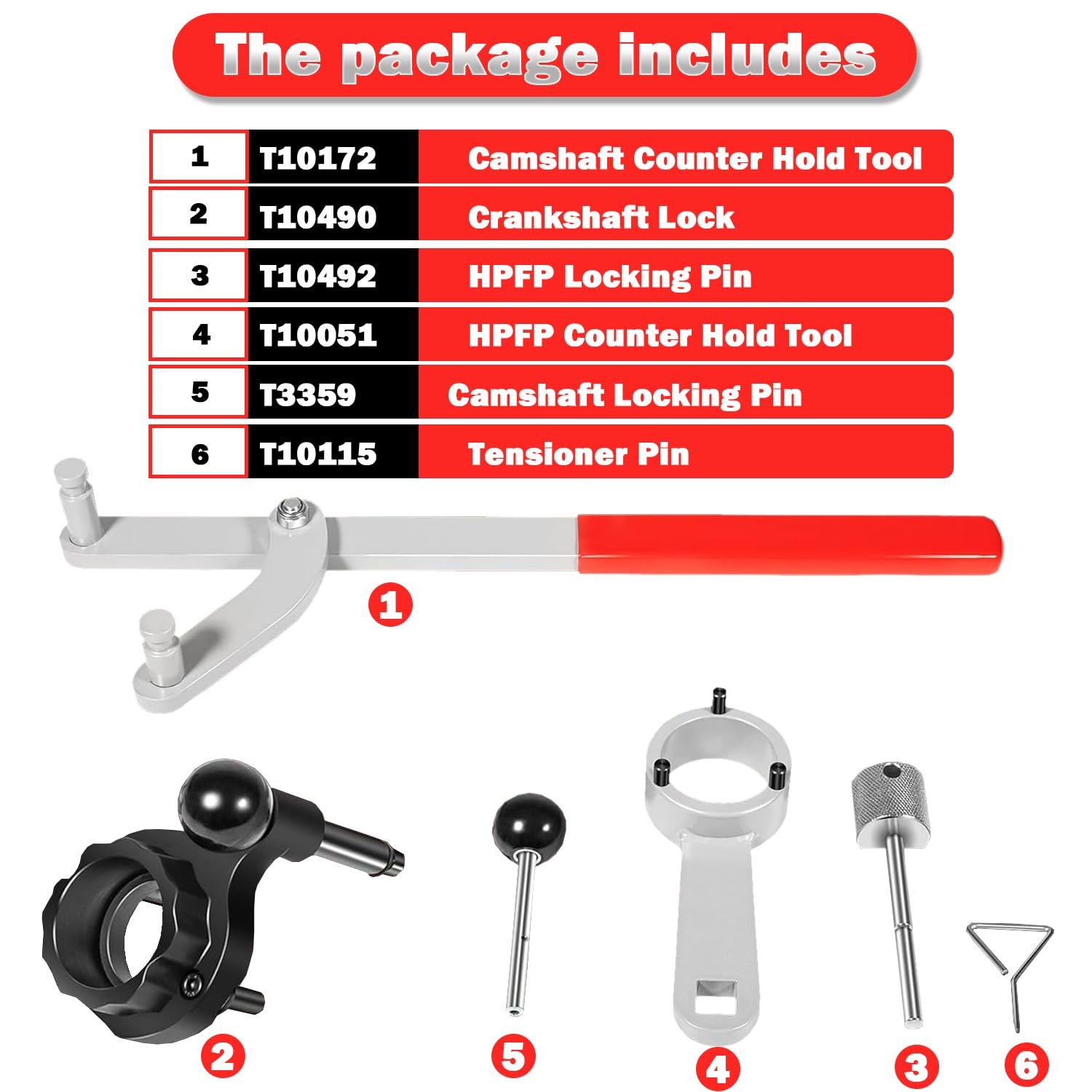 3830 Camshaft Timing Belt Tools Kit for 2015+ Volkswagen TDi EA288 Diesel Engine