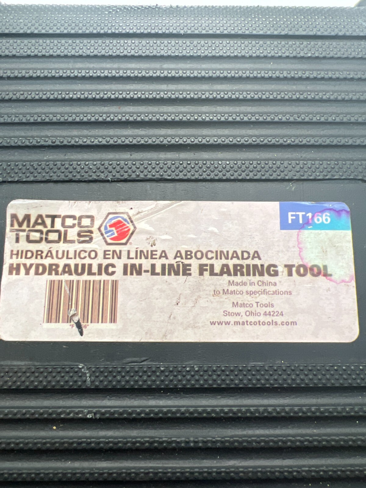 Matco Ft166 Hydraulic In-line Flaring Tool