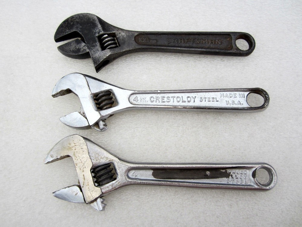 Craftsman Crescent Proto 4″ Adjustable Wrenches DAMAGED 704 44601 Made in USA