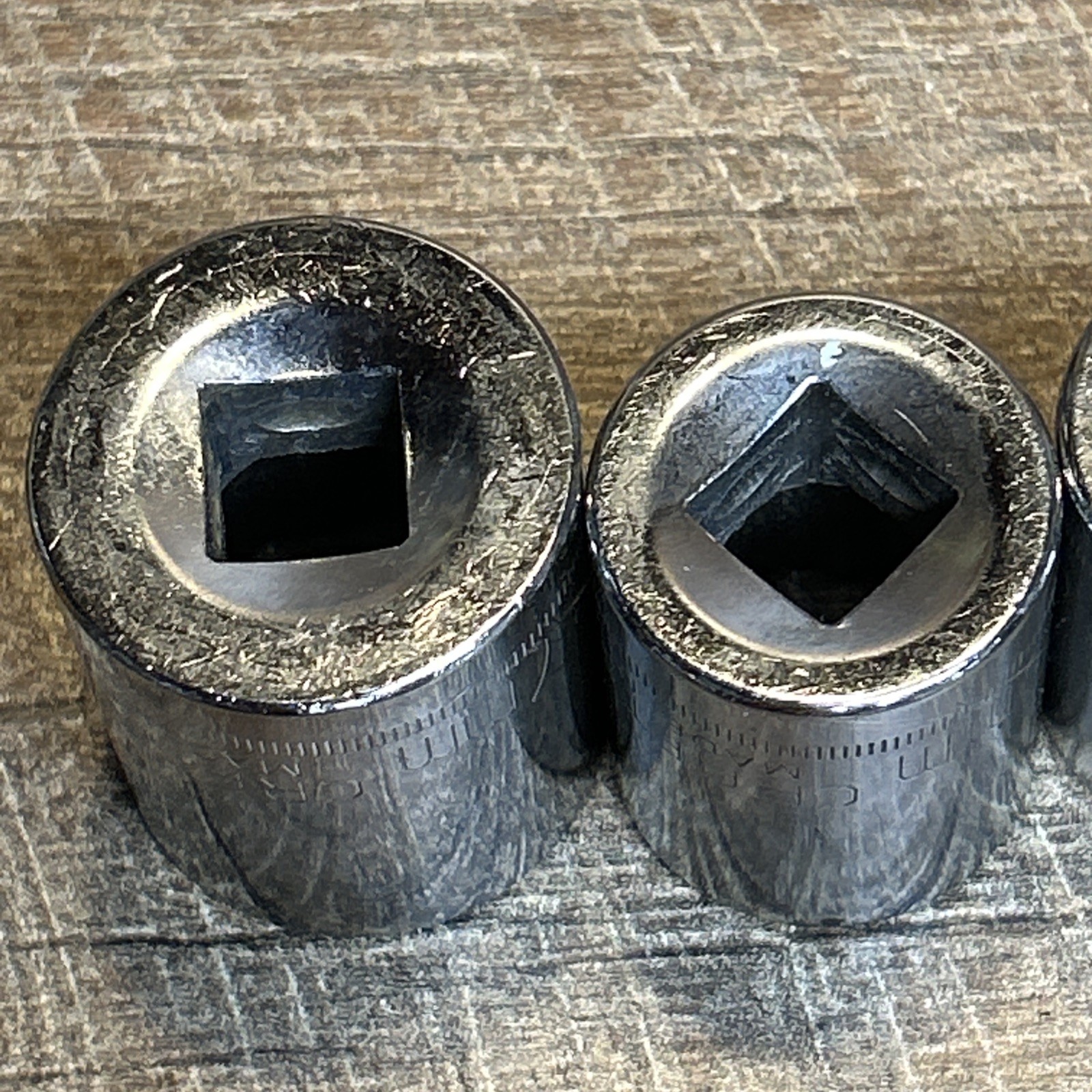 10 Piece Vintage Craftsman 1/2″ Drive 12 Point Metric Socket Set Made In USA