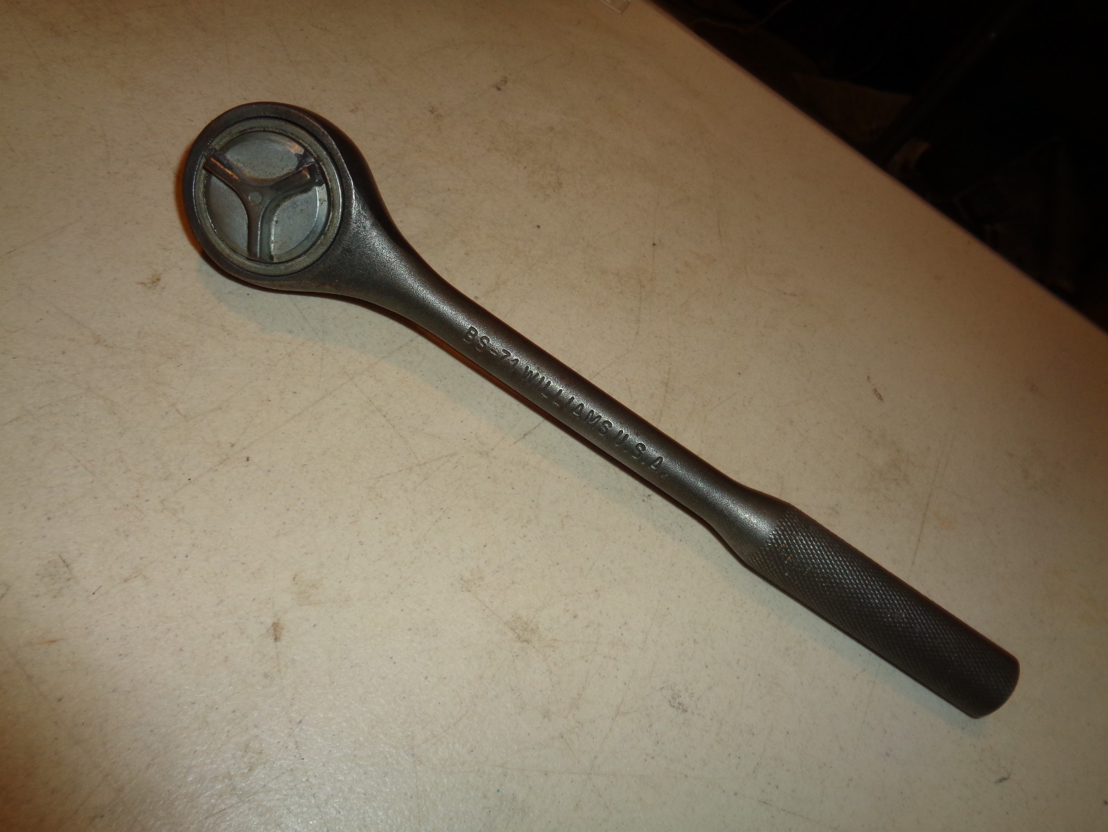 Vintage BS-71 Williams 1/2″ Drive Fine Tooth Ratchet Black Industrial Finish