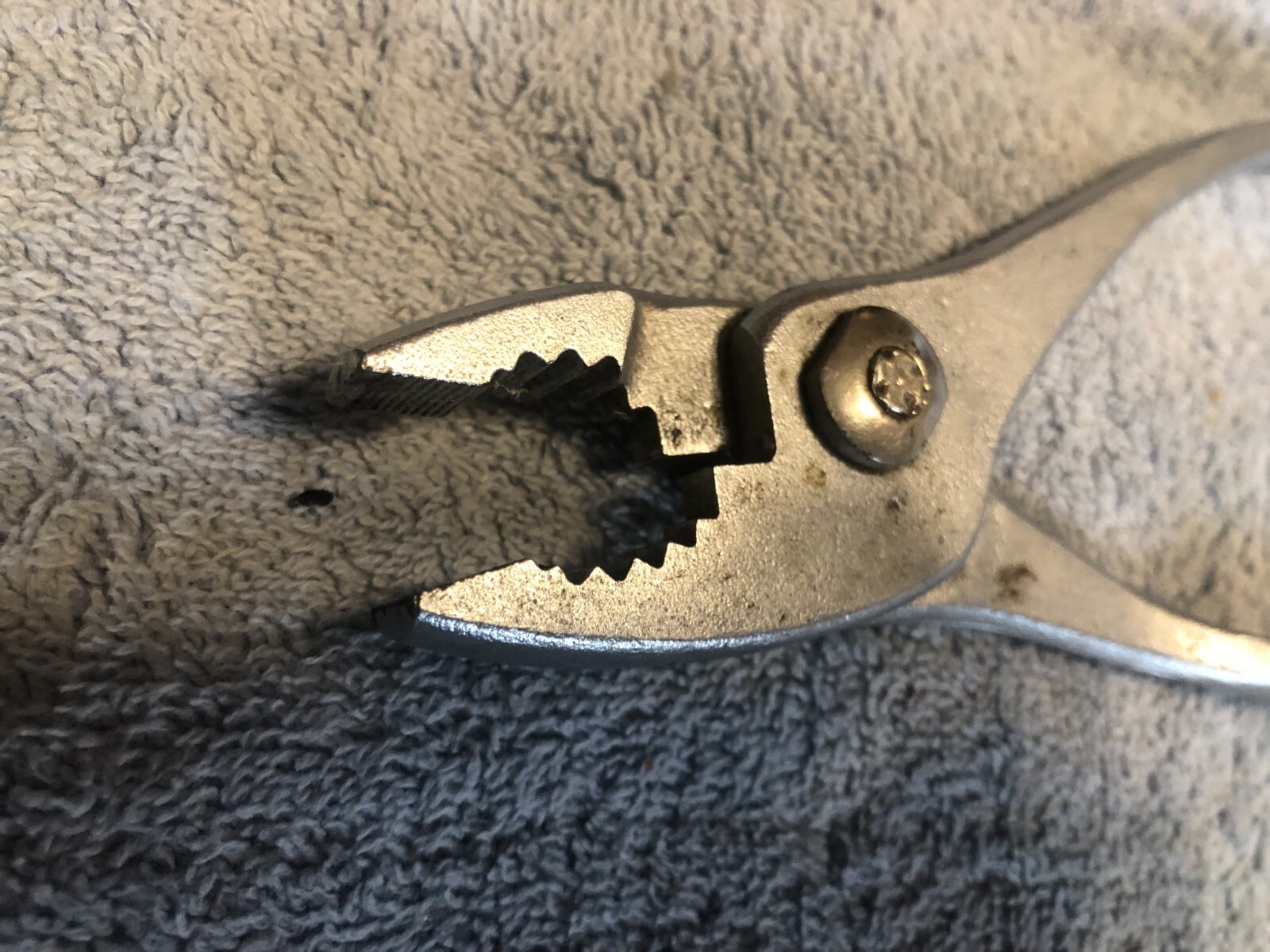 Vintage Utica Tools USA 7-6 6-in Slip Joint Pliers Diamond Textured Grips
