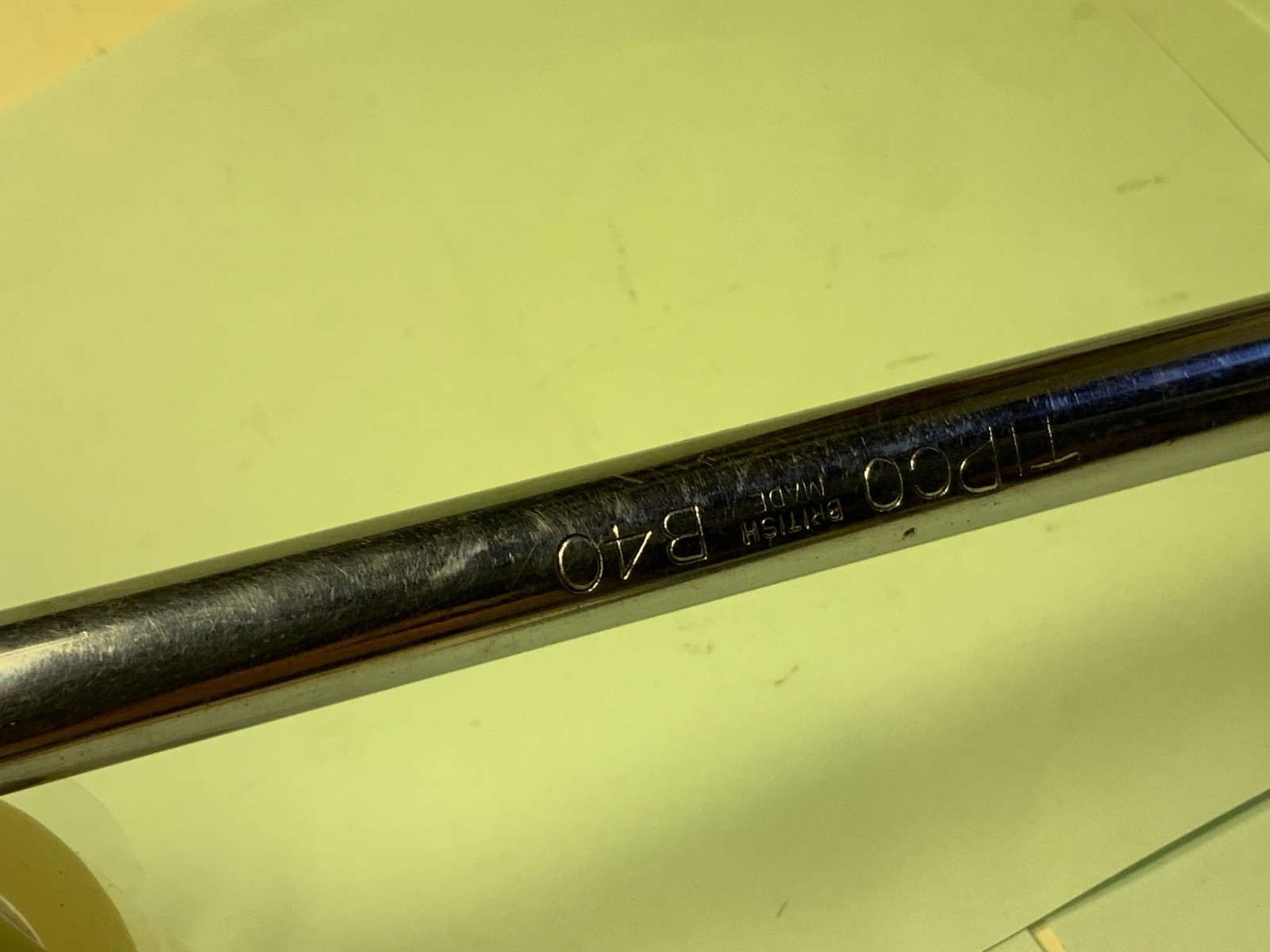 Tipco B40 1/2-inch drive handle or breaker bar 14” chrome tool British made RARE