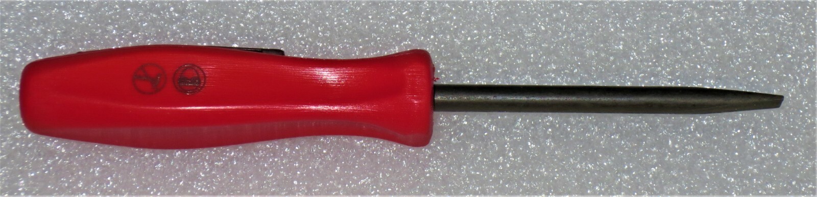 *NEW* Snap-On POCKET PRY BAR STRAIGHT BLADE – RED HARD HANDLE, PBMS5R ~ 5″ LONG