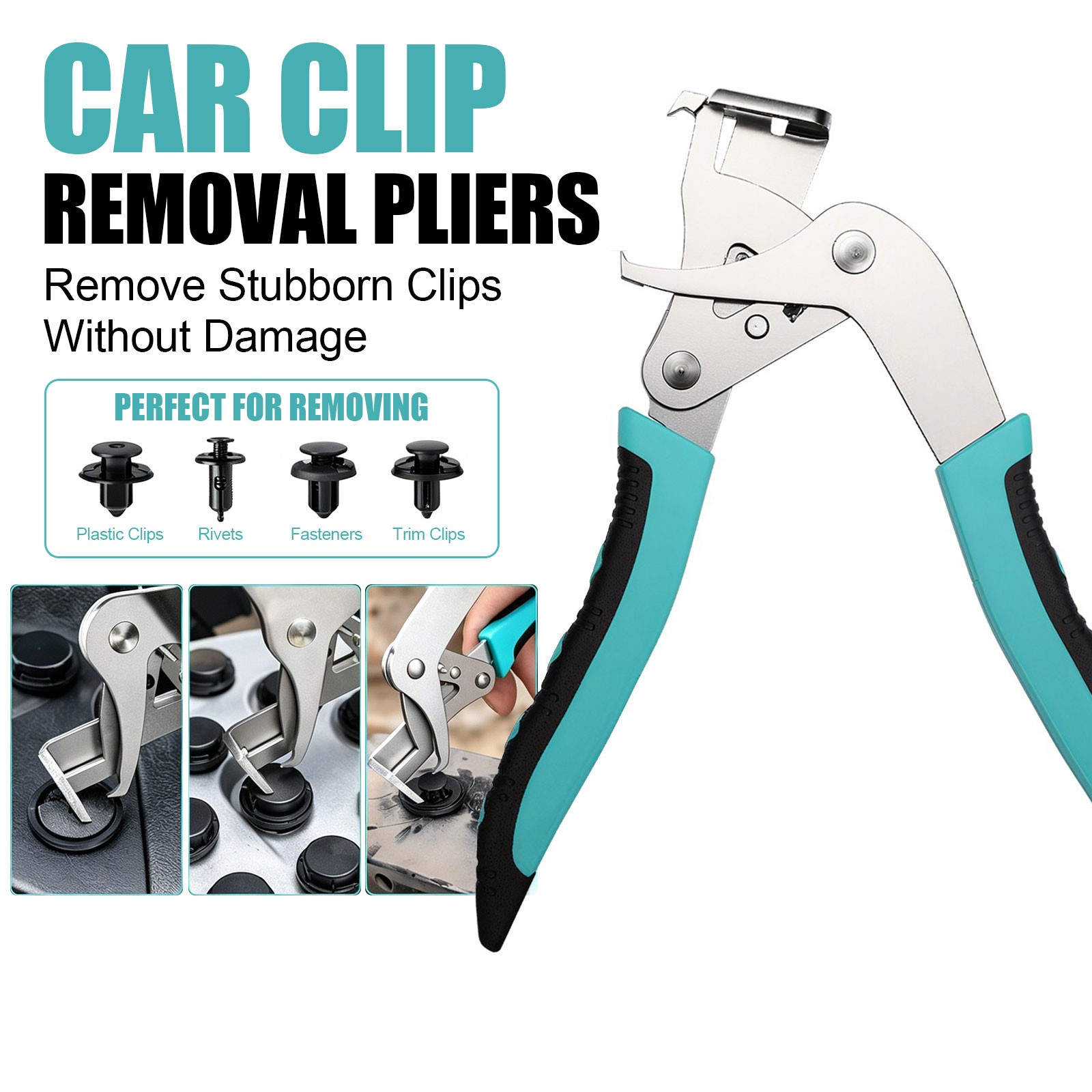 Heavy-Duty Car Clip Pliers Trim Tool Fastener Removal Lever Disassembly for Auto
