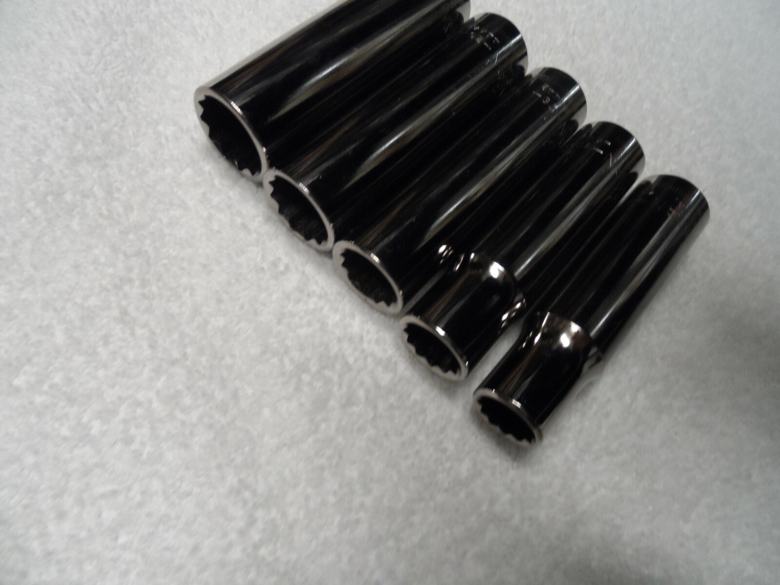 Craftsman 1/2″ Drive Metric MM Deep Socket Set 12pt, NOS USA 5 pcs