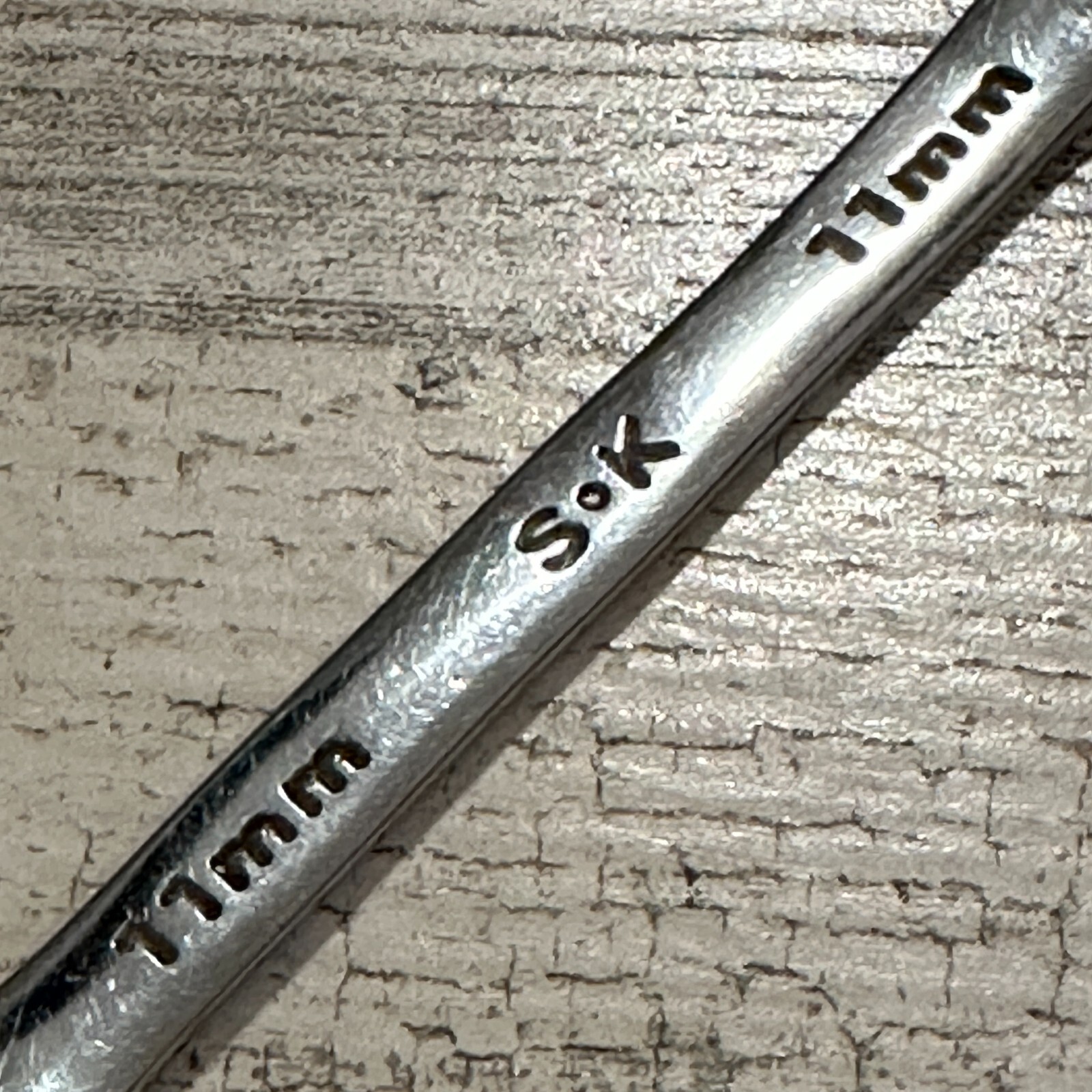 SK Hand Tools USA 11mm 12 Point SuperKrome® Metric Combination Wrench 88311