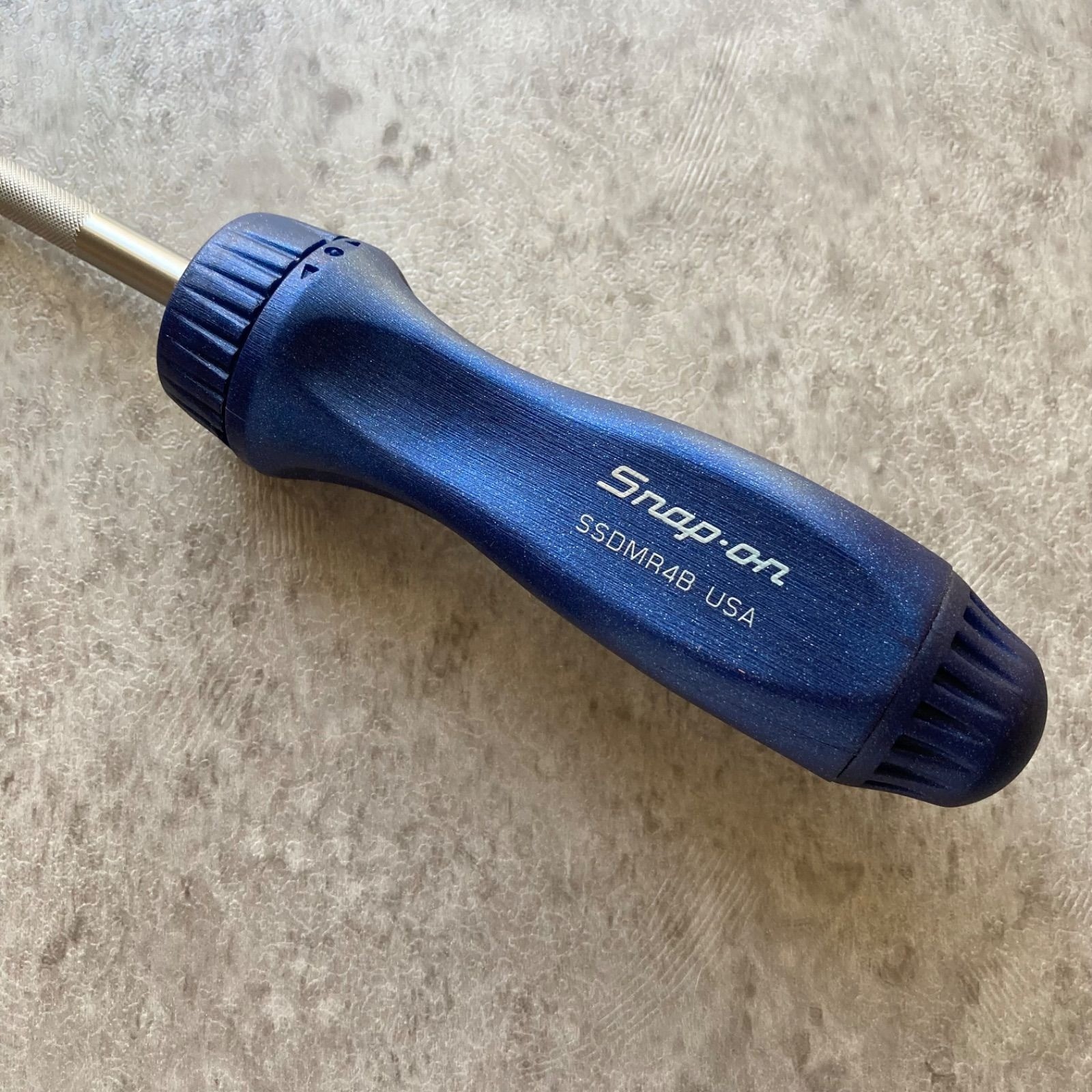 Snap-on SSDMR4B POWER BLUE Hard Handle Ratcheting Screwdriver w/Bits [Unused]