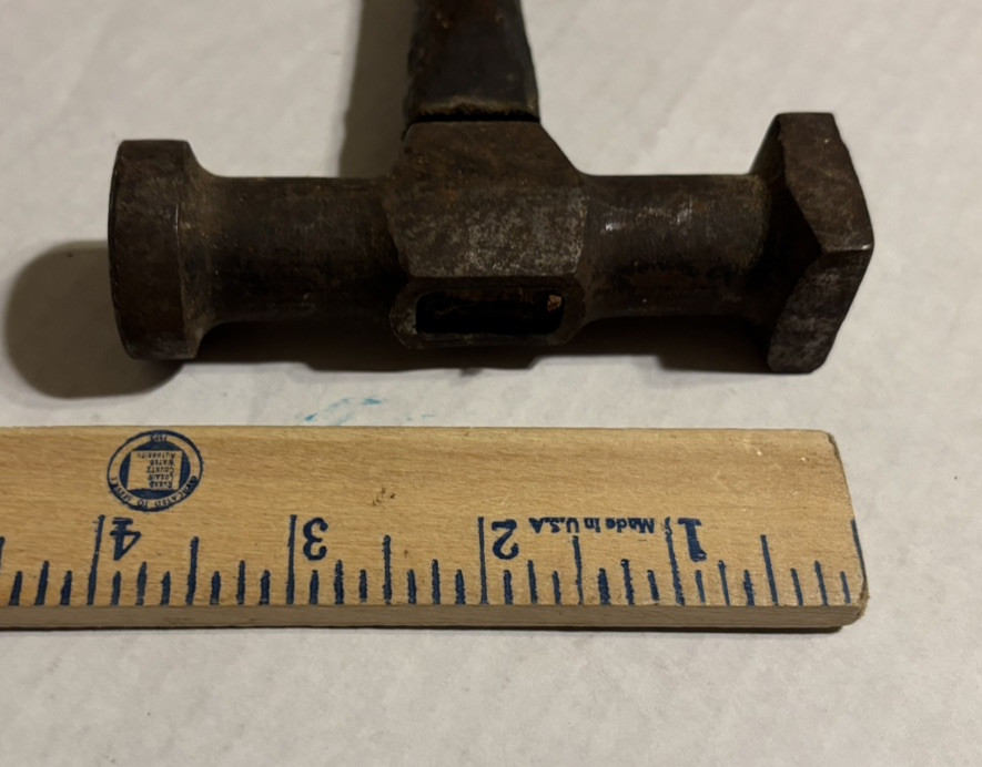 Vintage Auto Body Hammer Tool Metalwork 11″ Wood Handle