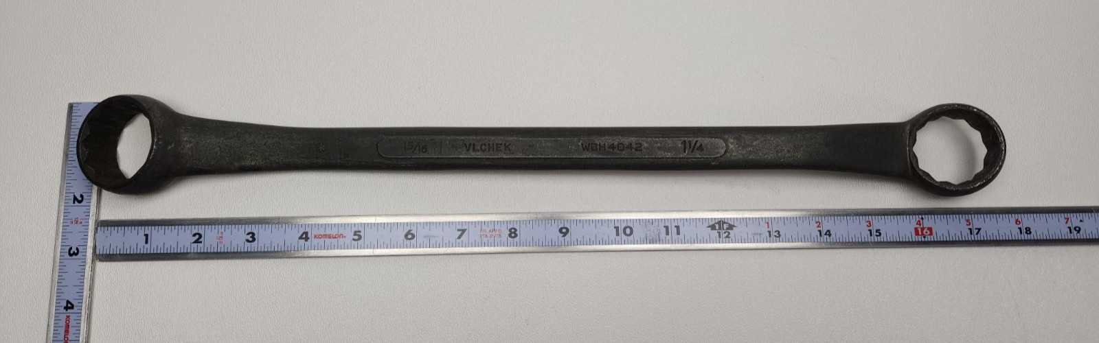Vintage VLCHEK Double Box End Offset Wrench 1-5/16″ x 1-1/4″ WBH4042 Made in USA