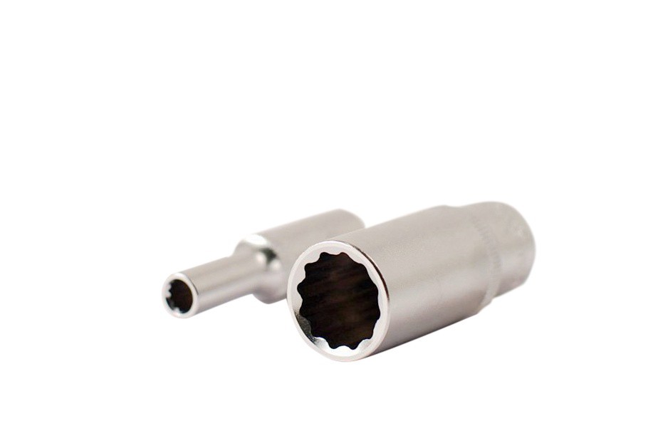 Selta Taiwan 10pc Cr-V 1/4″ dr Deep Socket 6pt/12pt: 5-6-7-8-9-10-11-12-13-14mm