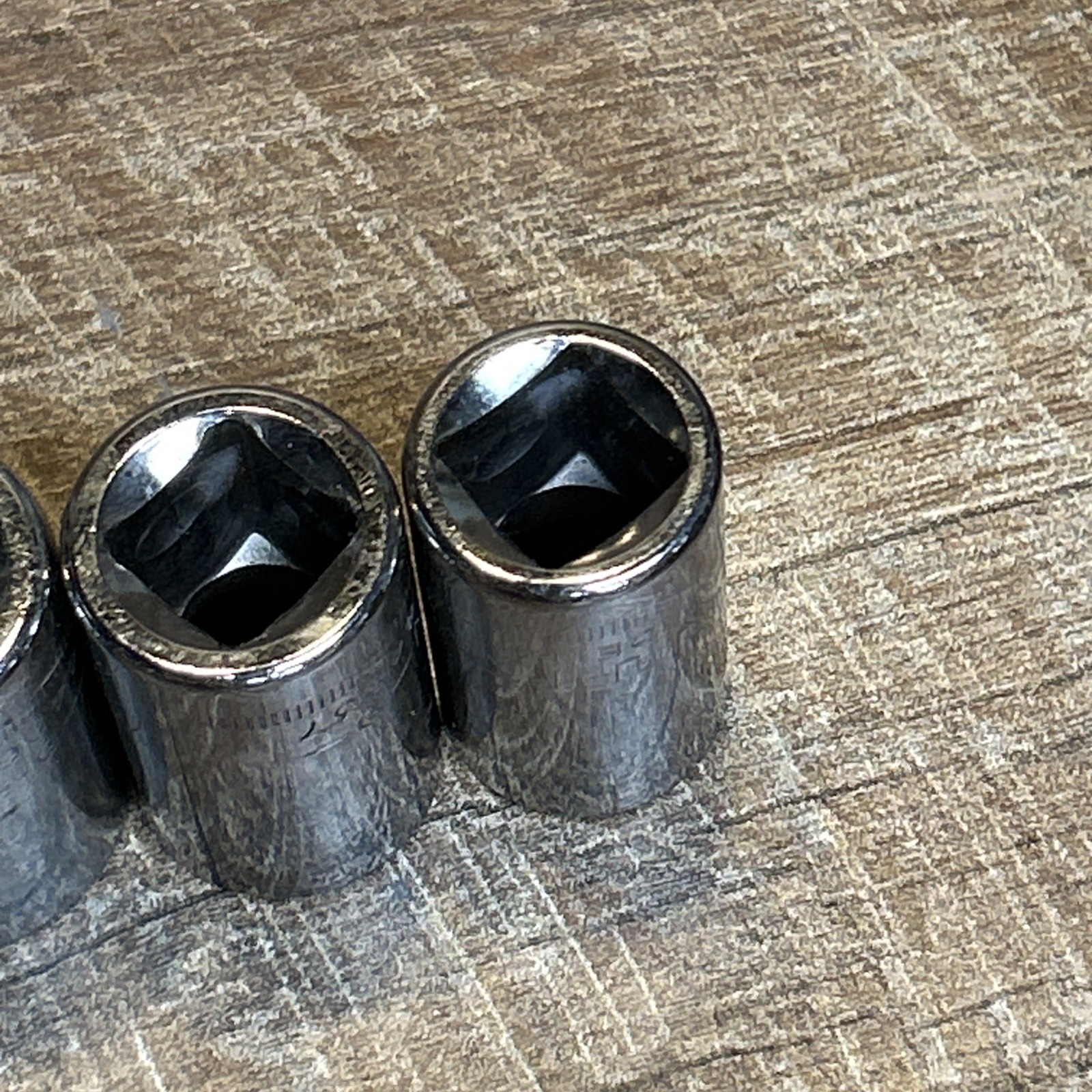 10 Piece Vintage Craftsman 1/2″ Drive 12 Point Metric Socket Set Made In USA