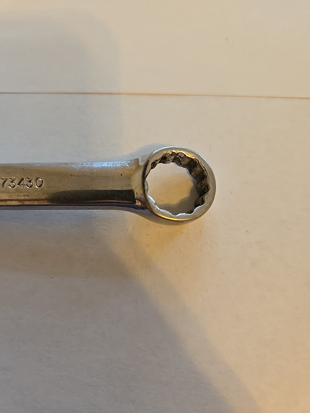 Snap On 9/16″ 12PT Short Chrome Combination Wrench OEX180