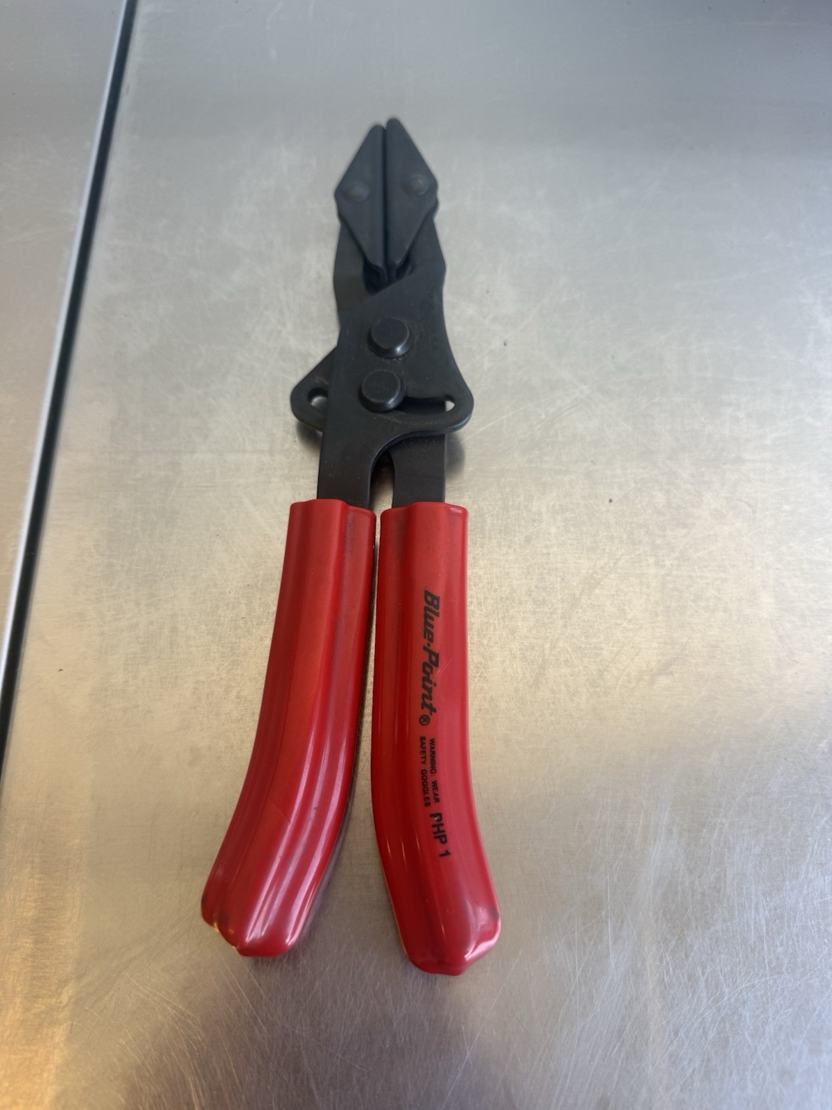 Blue-Point Tools PHP1 9-1/4″ Swivel Jaw Hose Clamp Plier with Red Handle
