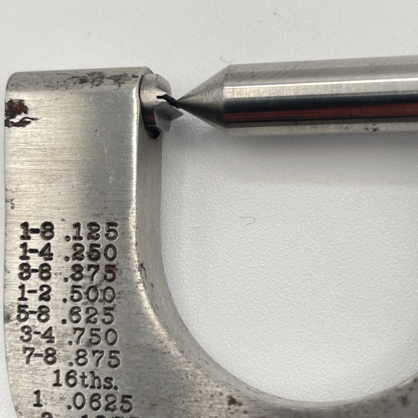 Brown & Sharpe No. 154 Screw Thread Micrometer NS&V 22–30 TPI USA