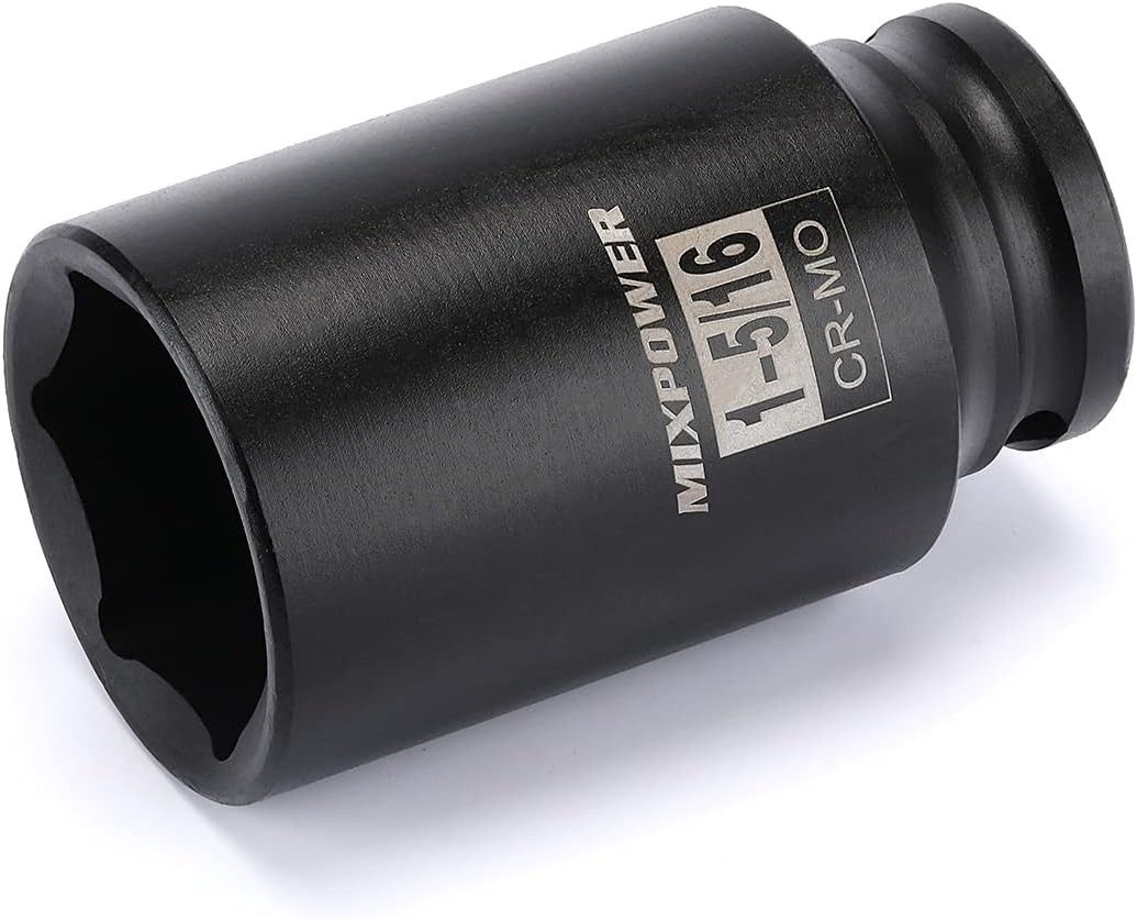 High-Torque 1/2″ Drive 6-Point Impact Socket – 1-5/16″ Chrome Molybdenum Steel