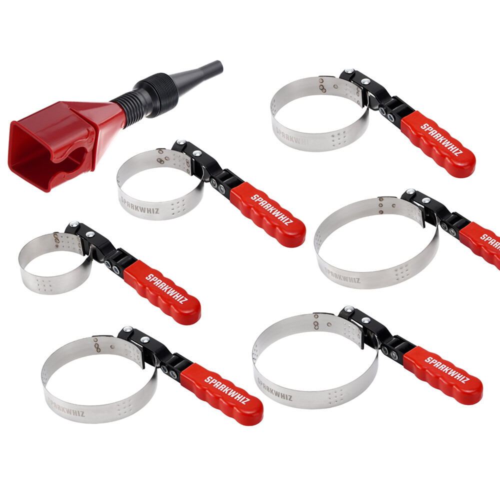 Set of 7 Swivel Oil Filter Wrench 2-1/6” – 5-1/4″ 6 Size Oil Filter Remover Tool