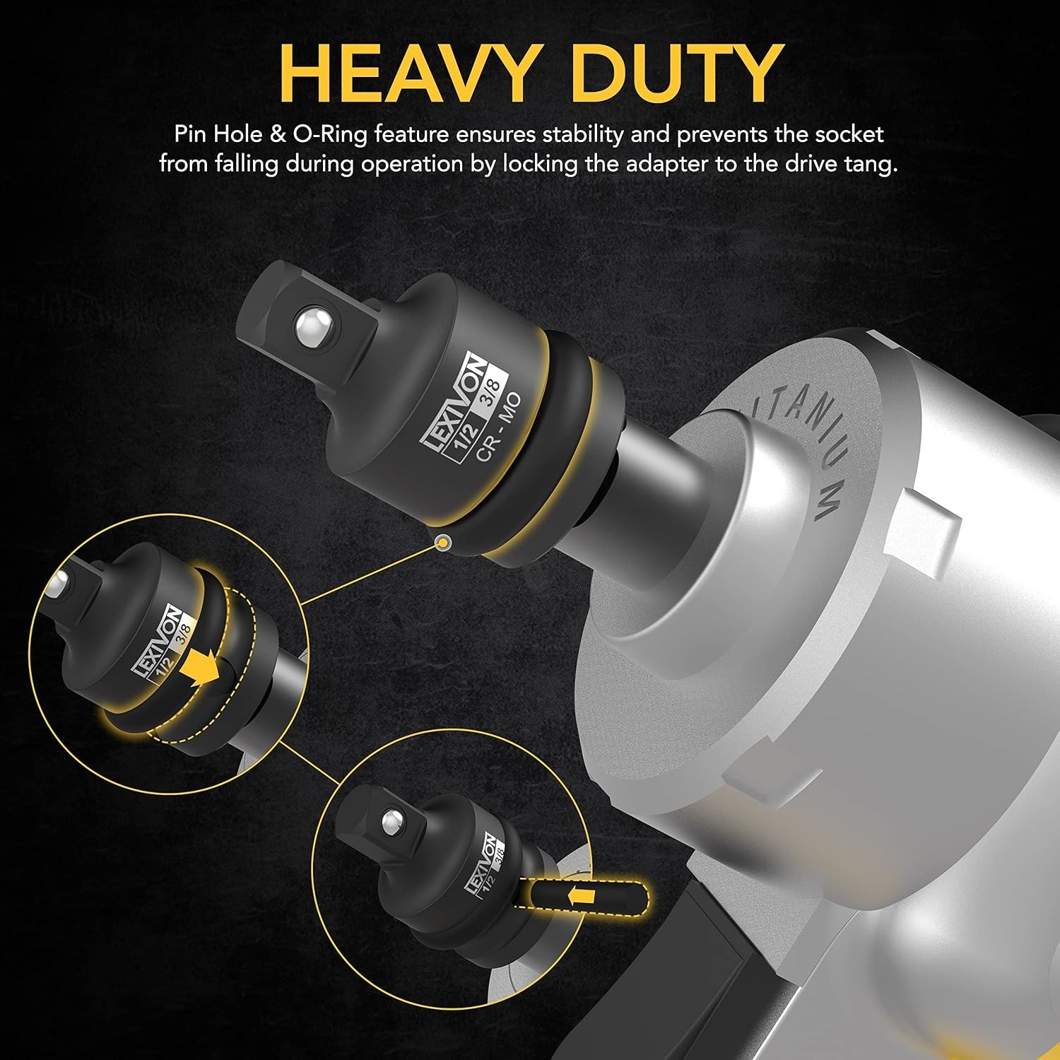 High-Quality 4-Piece Socket Reducer Set | Perfect for Impact Drivers & Mechanics