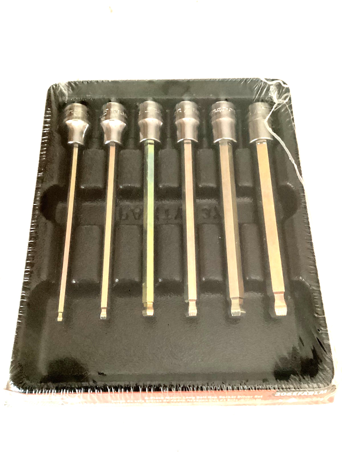 Snap On NEW 6 Piece 3/8”Dr Metric Long Ball Hex Bit Socket Set 206EFABLM SEALED
