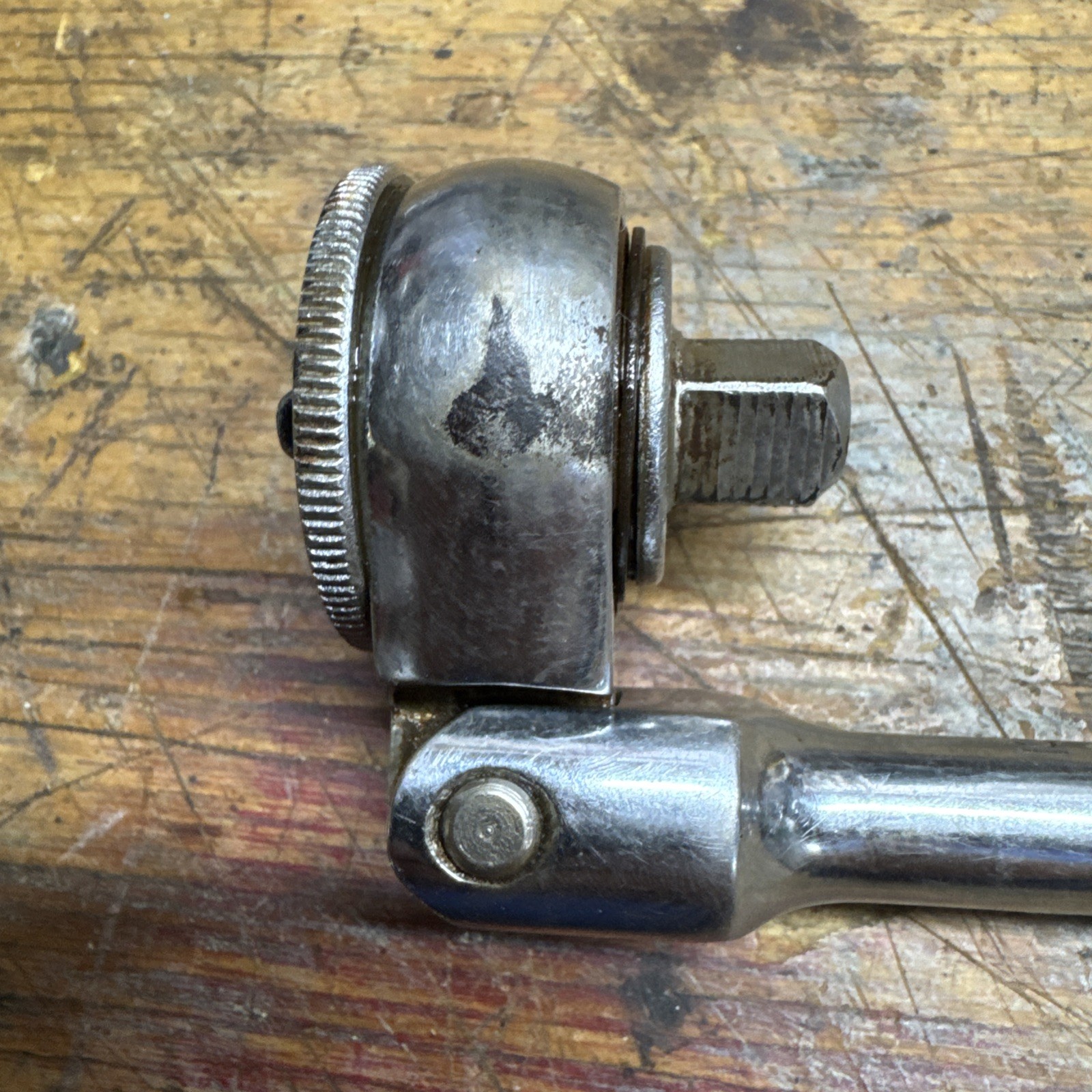 Vintage Craftsman 3/8″ Drive Ratchet Stubby Flex Head Compact Tight Space Short