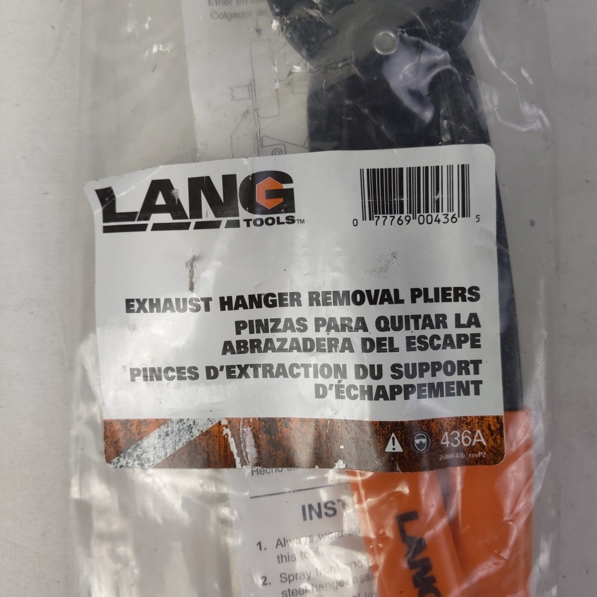 Lang Tools 436A Exhaust Hanger Removal Pliers