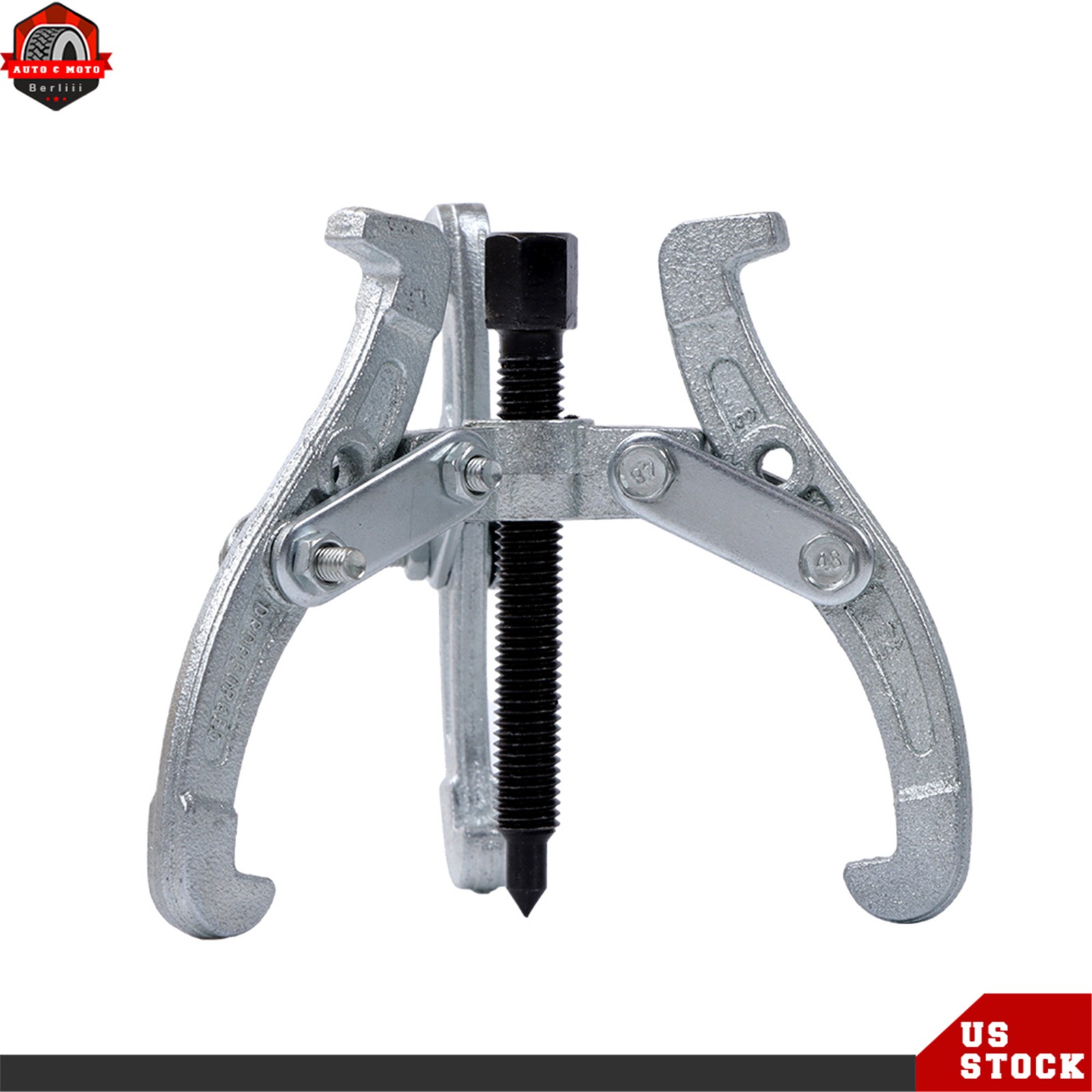 Gear Puller Set 3″ 4″ 6″ 8″ 3-Jaw Bearing Puller Wheel Gear Pulley 4 Pcs