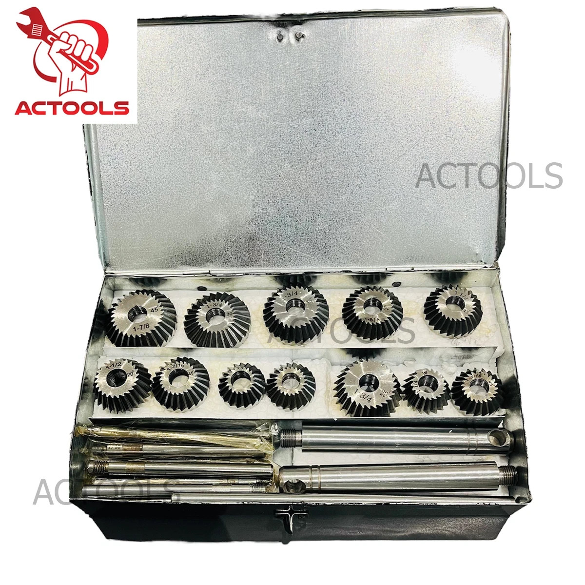 Valve Seat & Face Cutter Set 12 Pcs Set For Vintage Cars & Bikes ACTOOLS USA