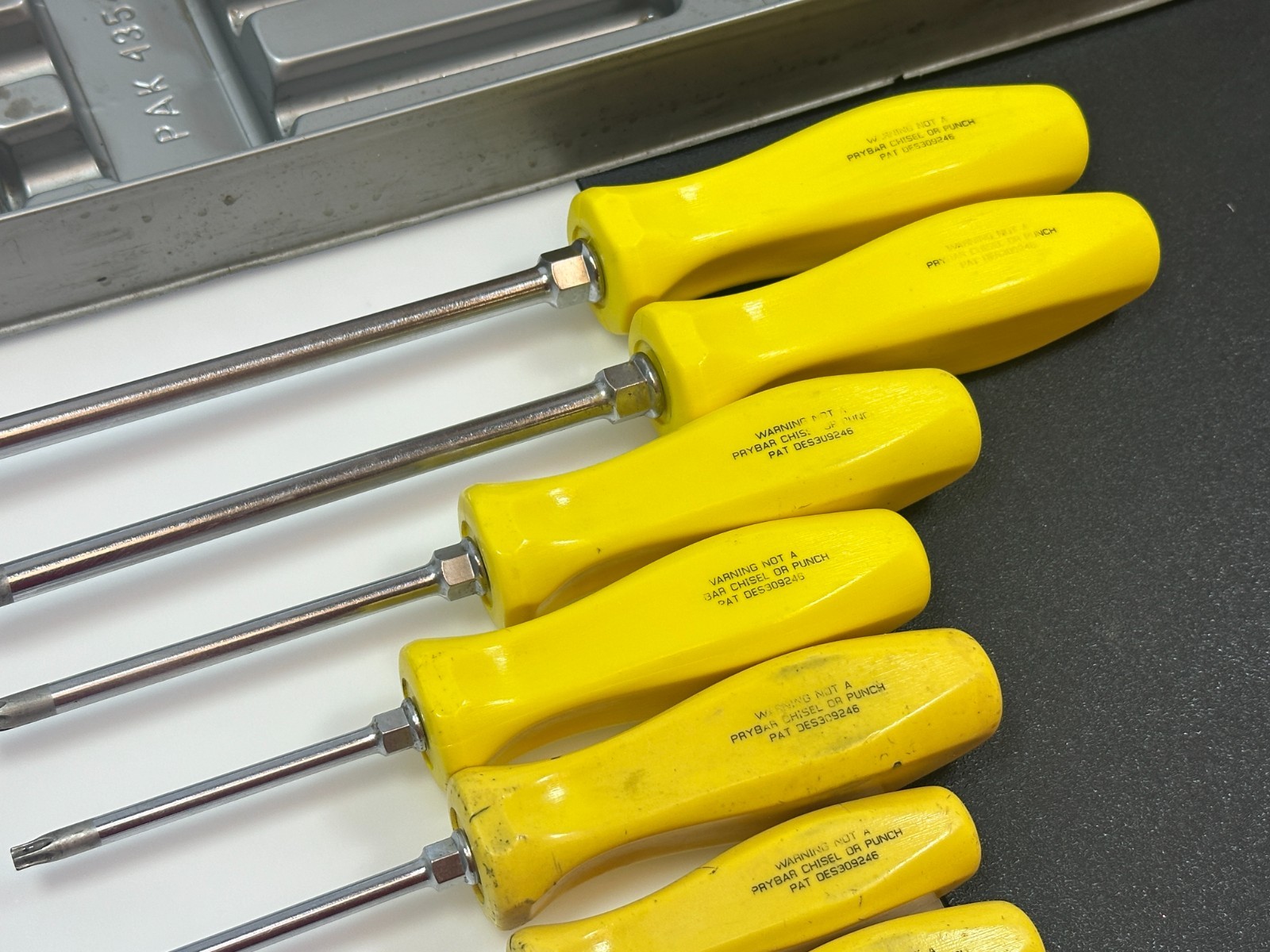 🇺🇸 Snap-on Tools USA 9pc Torx T8-T45 Screwdriver Set, Classic Yellow Hard Grip