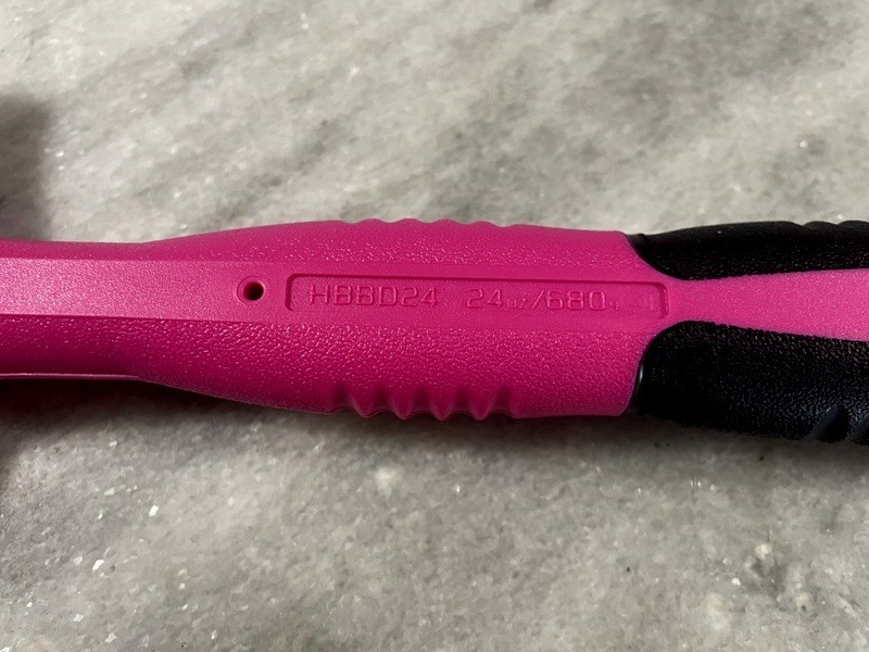 Snap-on Tools NEW ELECTRIC PINK 24oz / 680g Soft Grip Dead Blow Hammer HBBD24EP