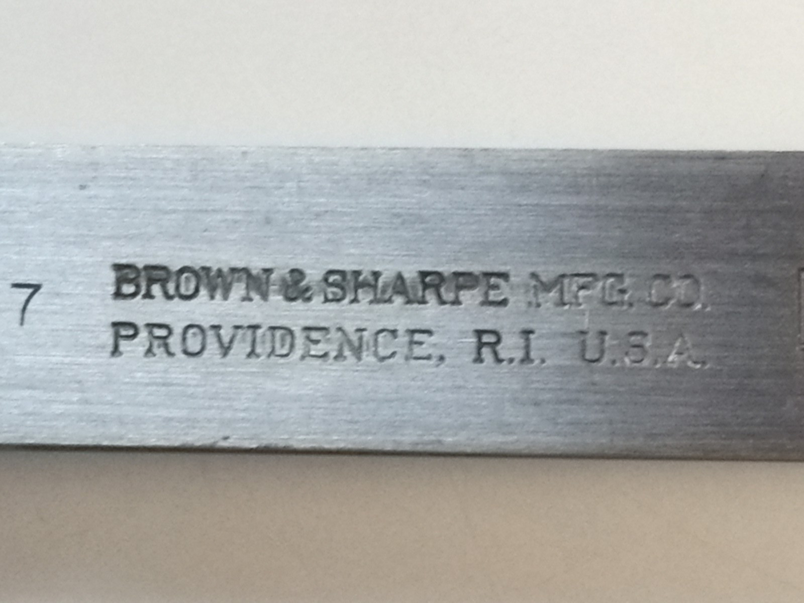 Brown & Sharpe Mfg co 647 feeler guage