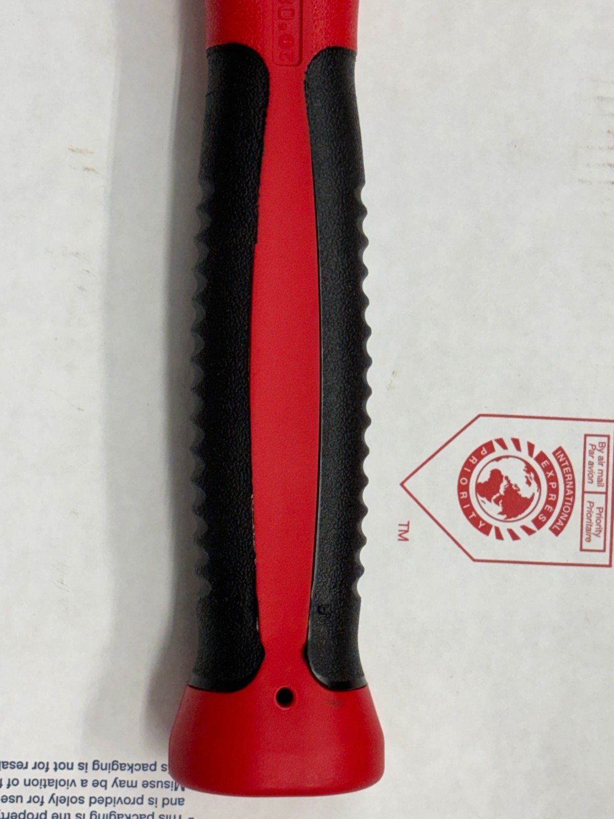 Brand New Snap-on Ball Peen 24oz RED Soft Grip Dead Blow Hammer HBBD24