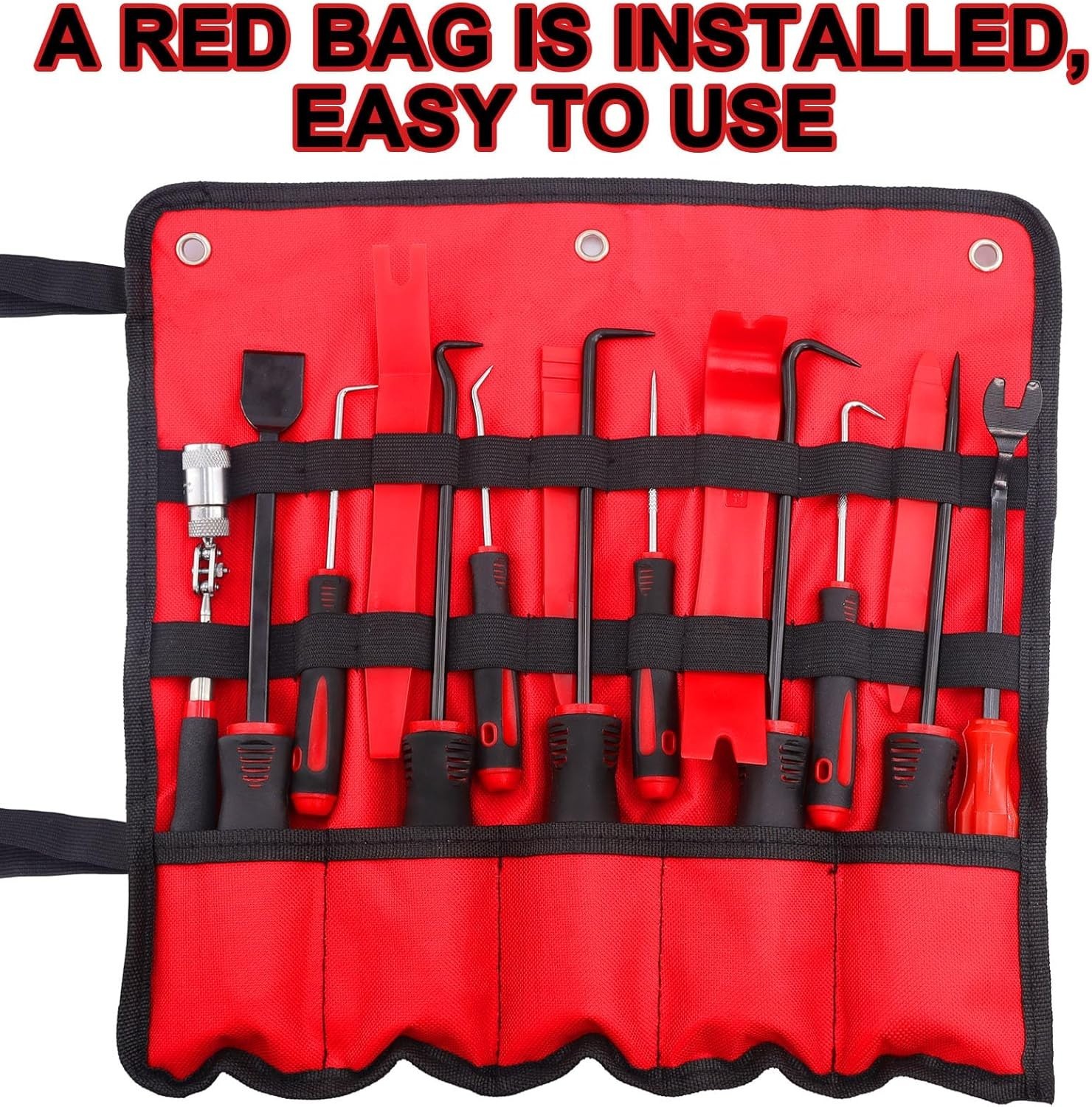 15Pcs Carbon Steel Precision Pick Hook Trim Removal Tool Set Automotive Maint…