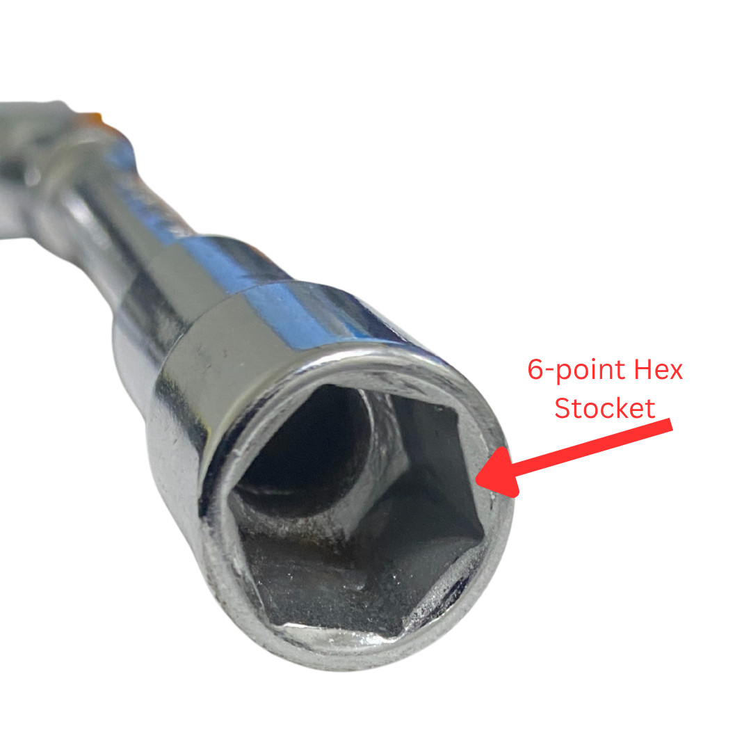 BRIGHTLINES 13mm L-Shaped Double-Head Hex Socket Wrench – Angled 6-Point Socket