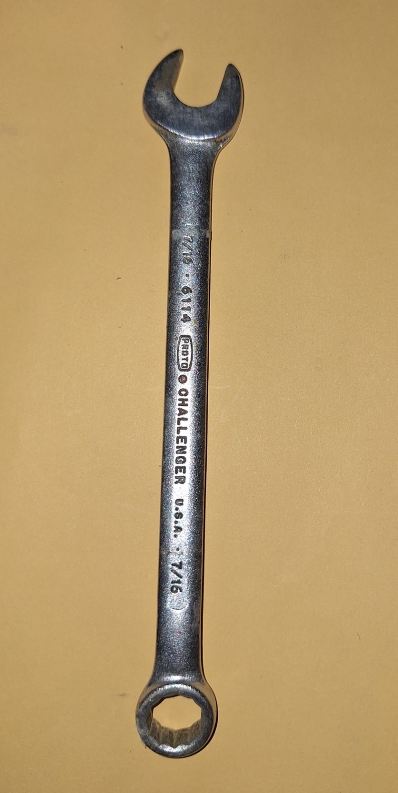 Proto Challenger 6114 7/16 Combinatiin Wrench USA