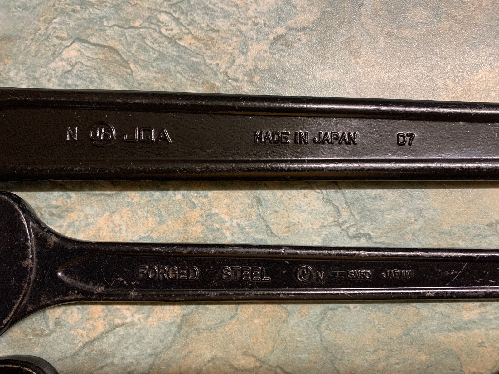 ASH asahi open ended 41 27 24 22 19 mm spanner wrench JAPAN set tools