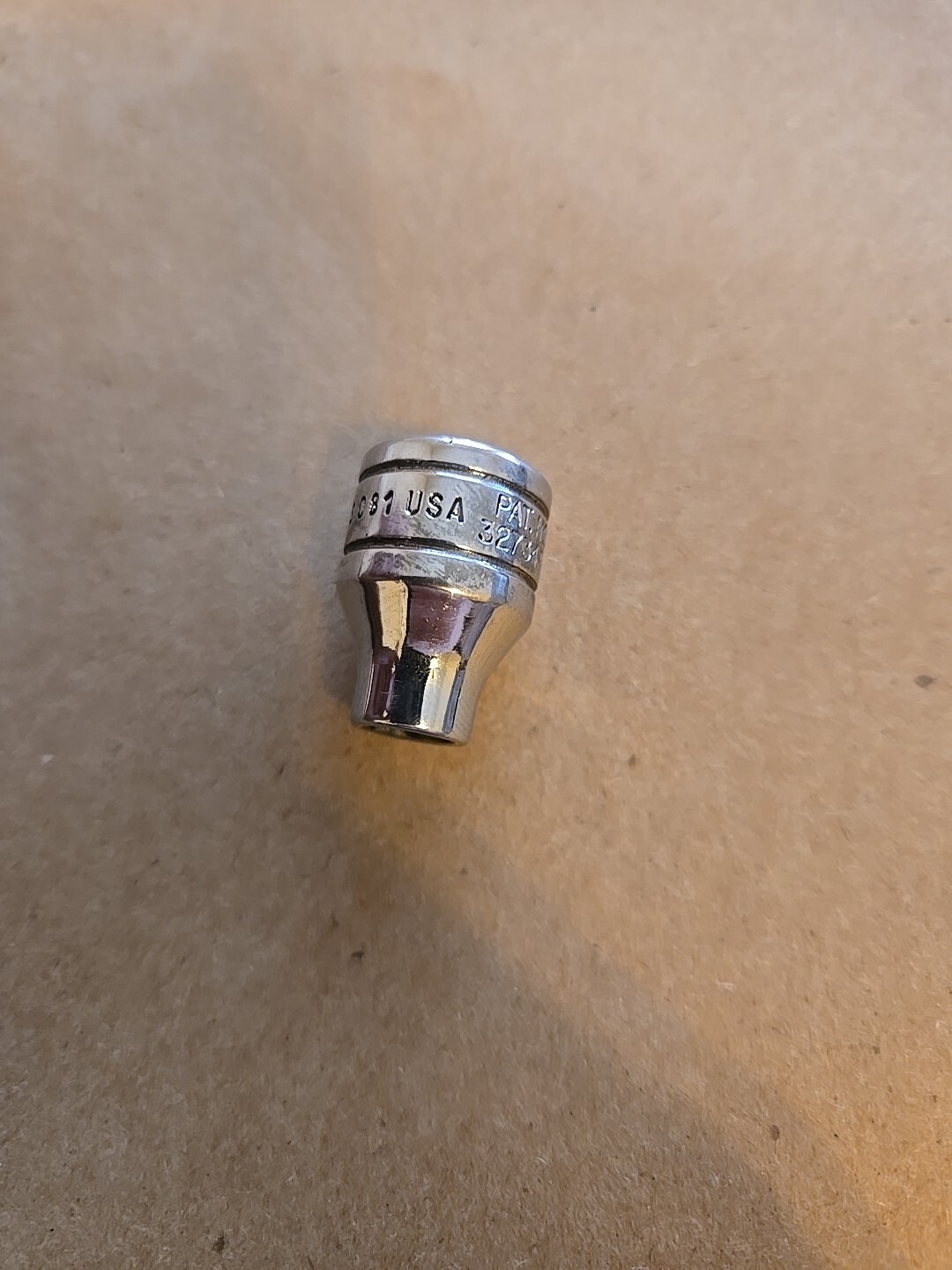 Snap On 3/8″ Drive 1/4″ 6PT SAE Shallow Chrome Socket USA FS081