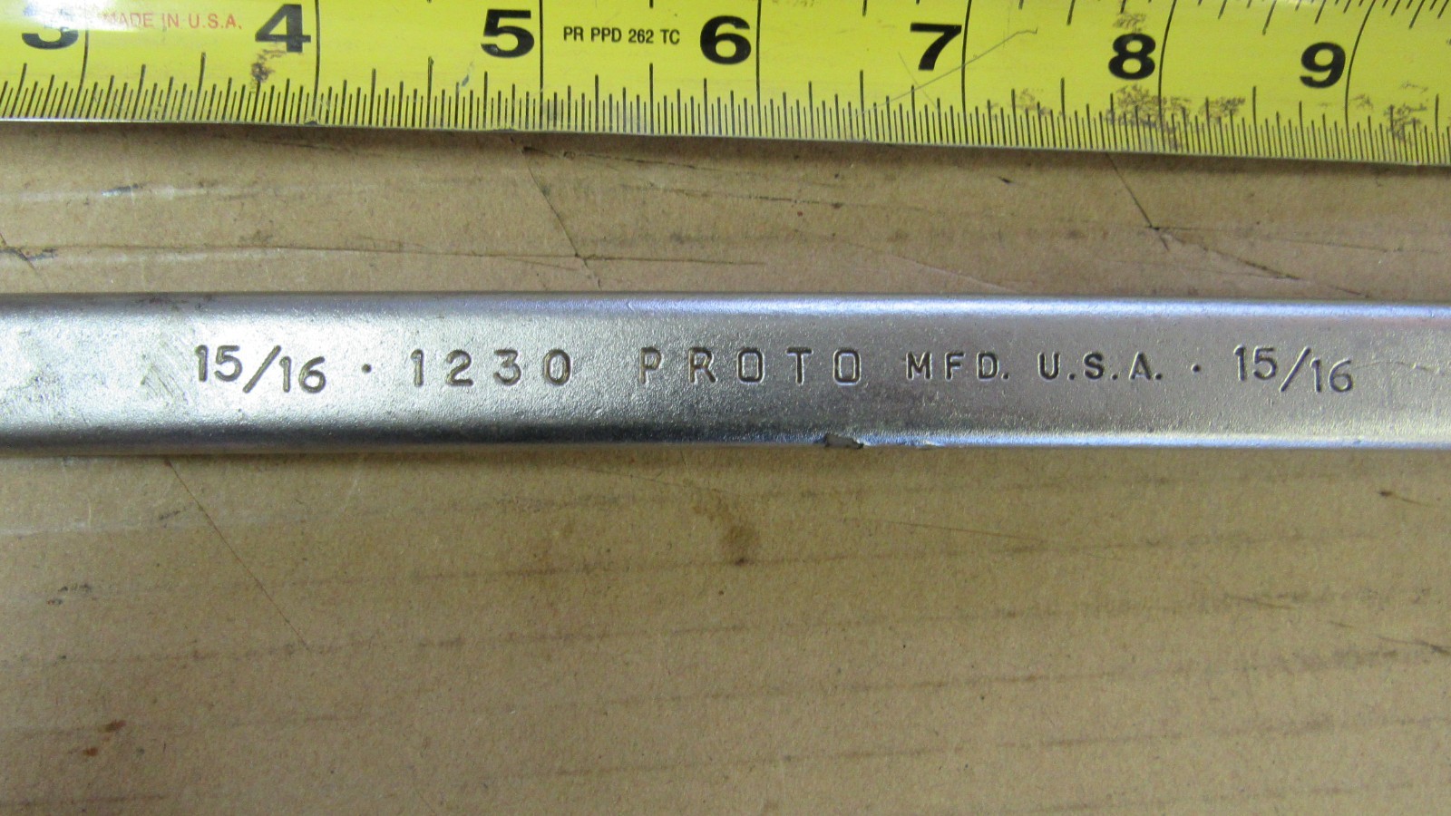 Proto Professional 15/16″ Combination Wrench #1232 Satin Chrome Finish