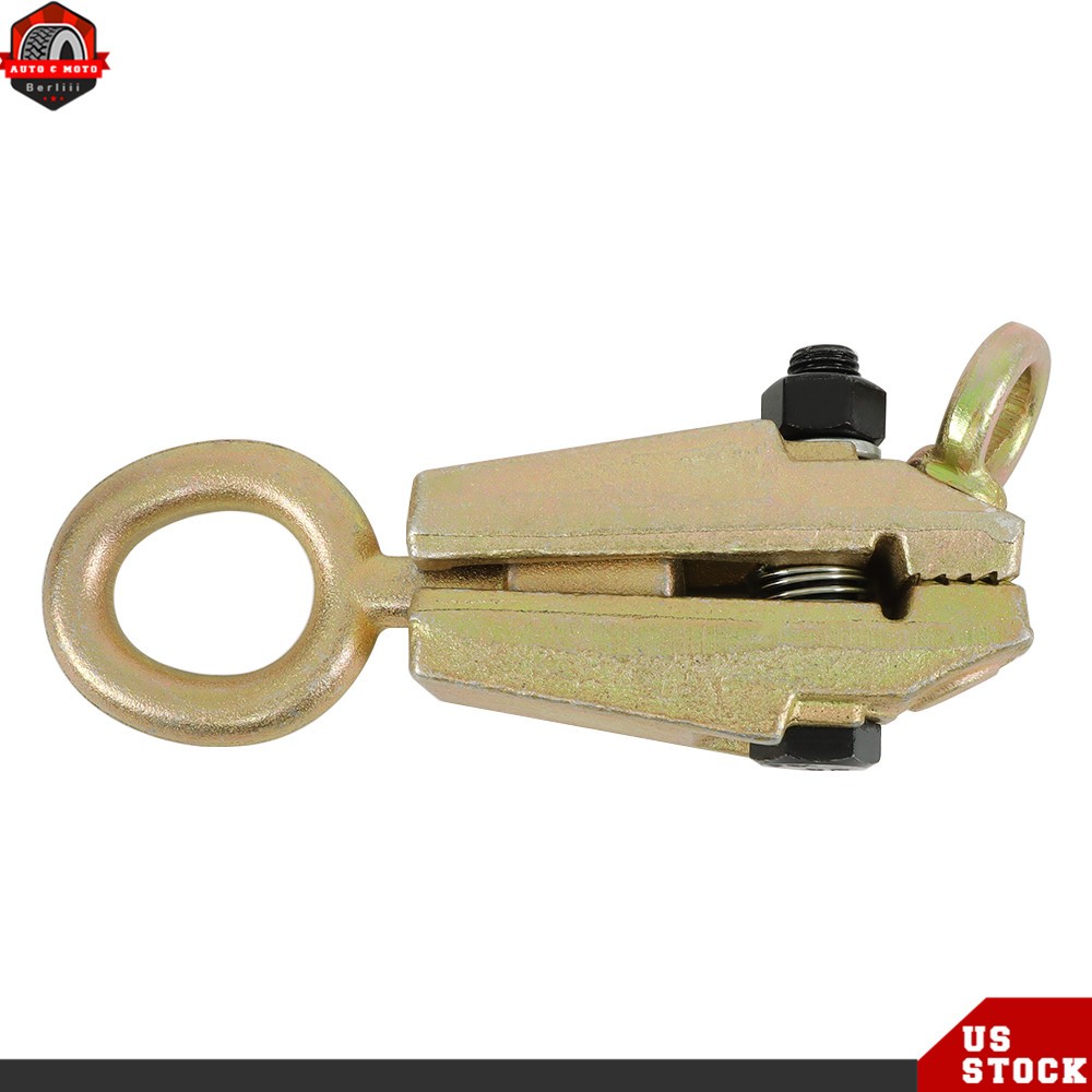 2× 5 Ton 2-Way Frame Back Self-Tightening Grips Auto Body Repair Pull Clamp Tool