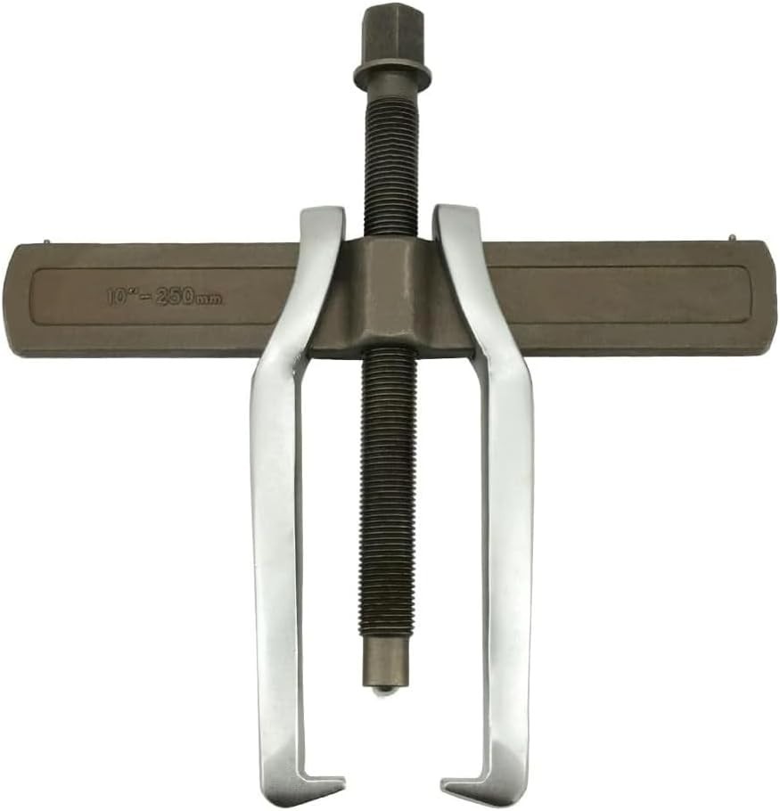 Durable 10-Inch Chrome Vanadium 2-Jaw Gear Puller for Easy Component Disassembly