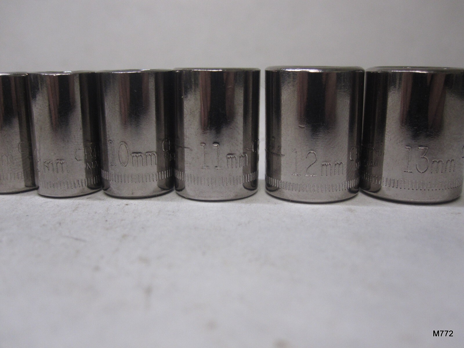 9 Qty Assorted Craftsman 6PT Sockets 1/4″ Drive 5, 6, 7, 8, 9, 10, 11, 12, 13mm
