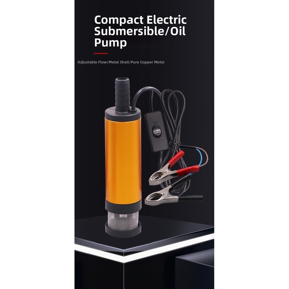 Portable 12V 24V DC Submersible Water Pump for Efficient Liquid Transfer