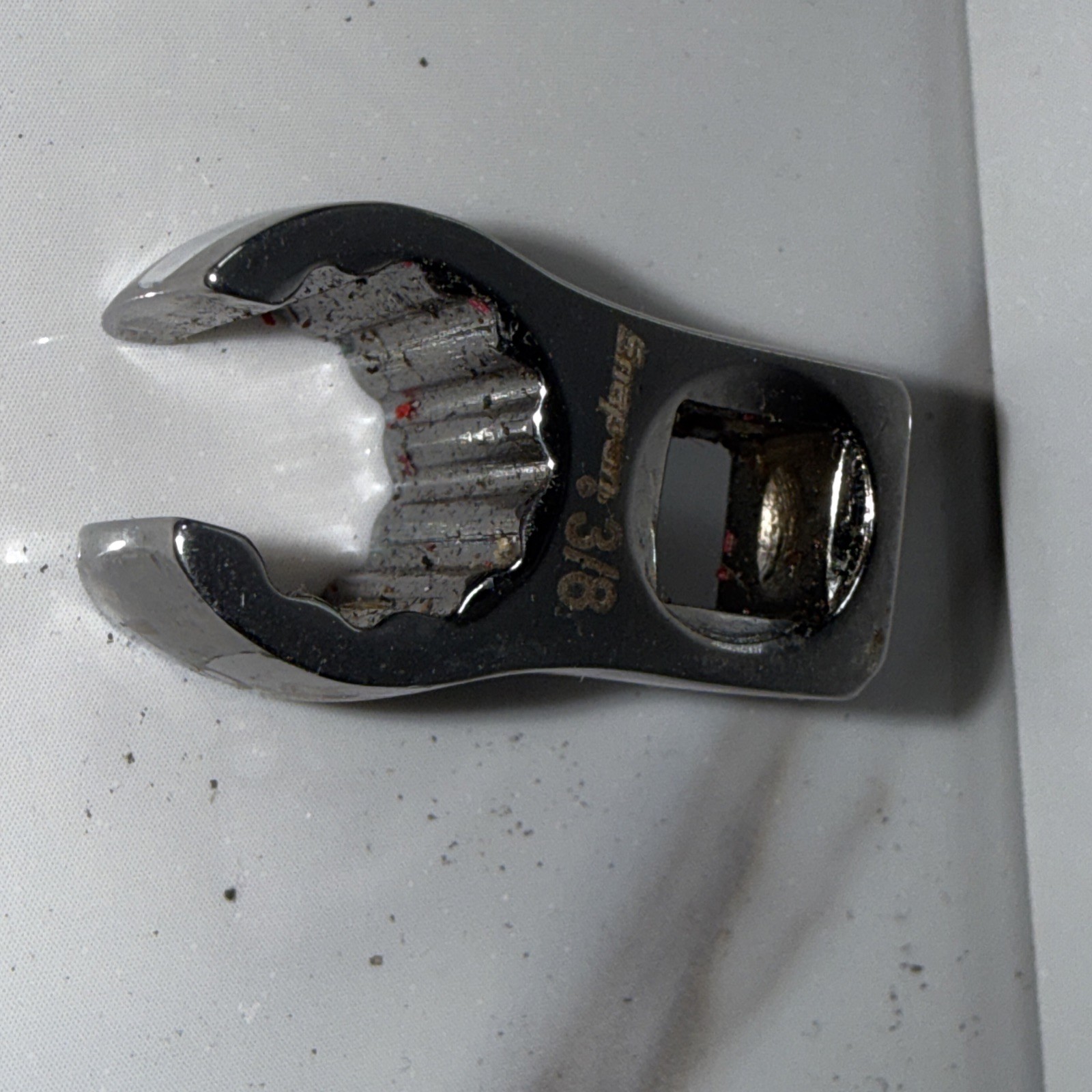 Snap On 1/4 Inch Drive 3/8 12 Point Crow Foot Flare Nut ✅