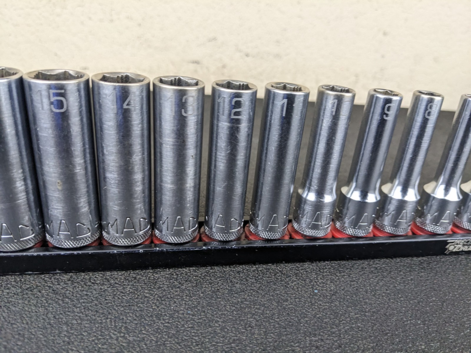 #bo801 Mac Tools 14pc SXDM146BRPT Metric Deep Non-Slip Set 6PT 3/8″ Drive