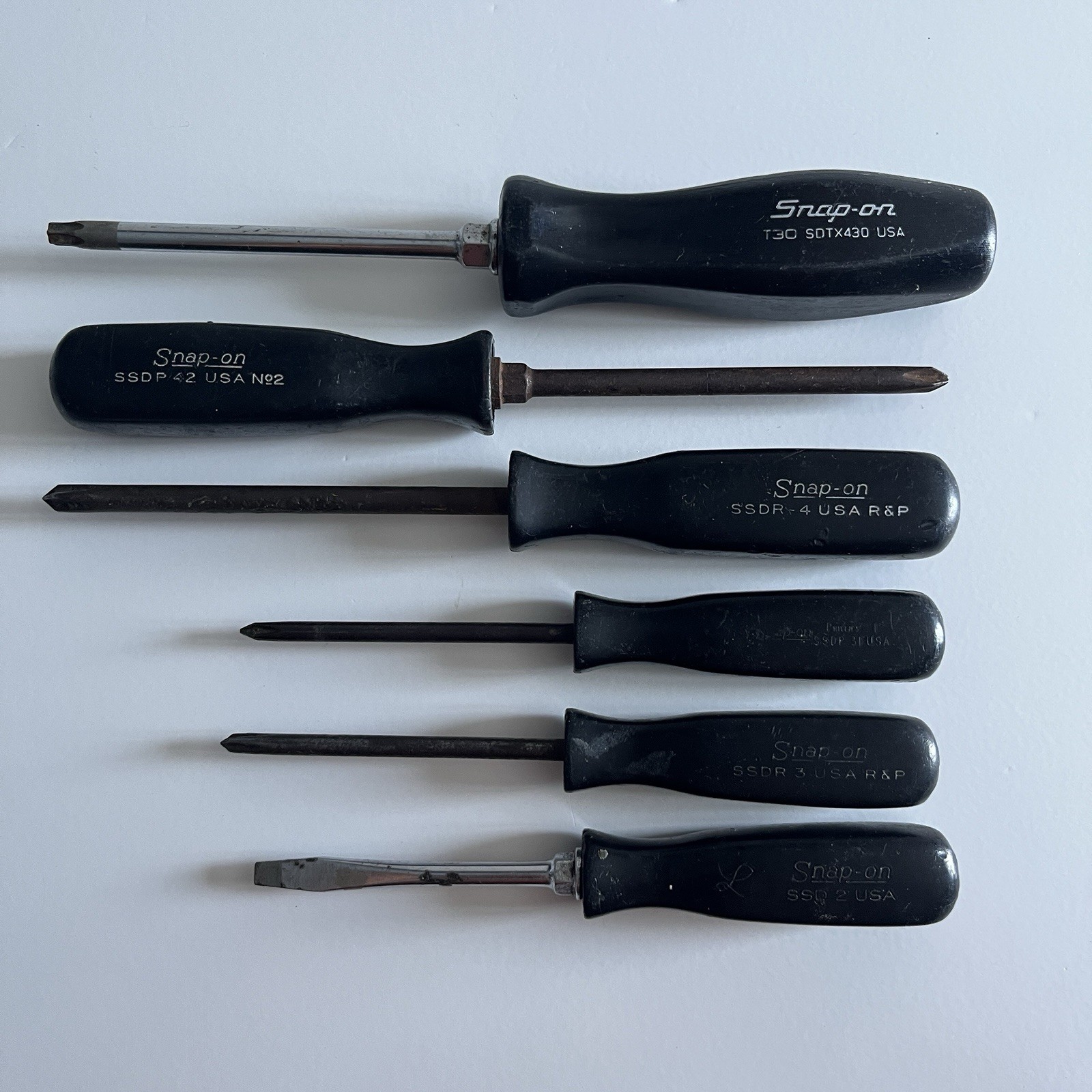 Snap-On SSD2 SSDR3 SSDP31 SSDR4 SSDP42 SDTX430 Screwdriver Set