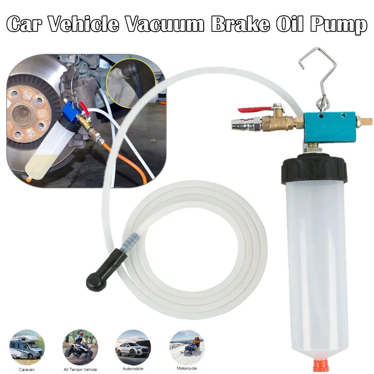 300cc Fluid Extractor Filling Syringe Transfer Liquid Pump Oil Extraction Auto