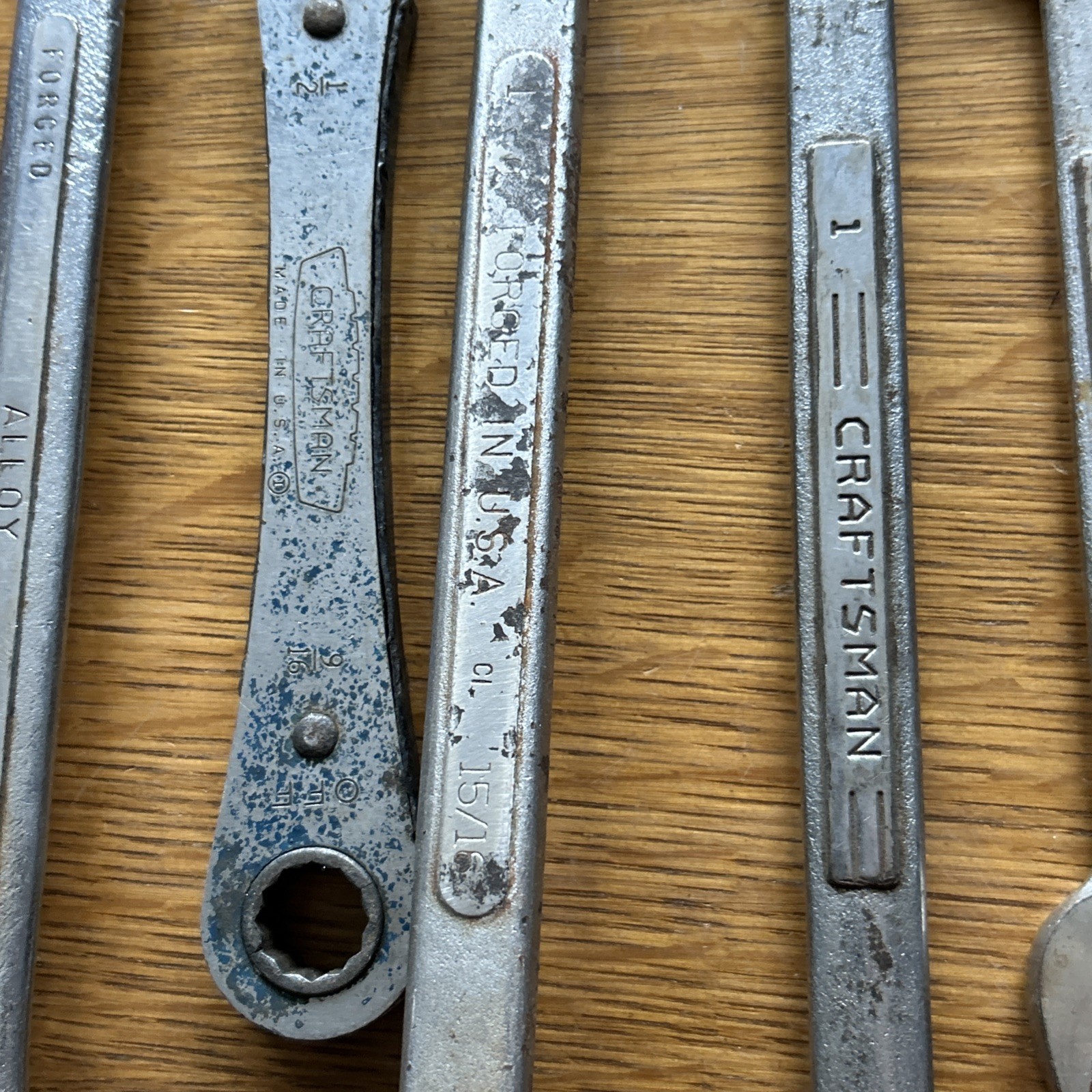 Lot Of 10 Various Sizes , Vintage S-K Wayne & Craftsman Wrenches