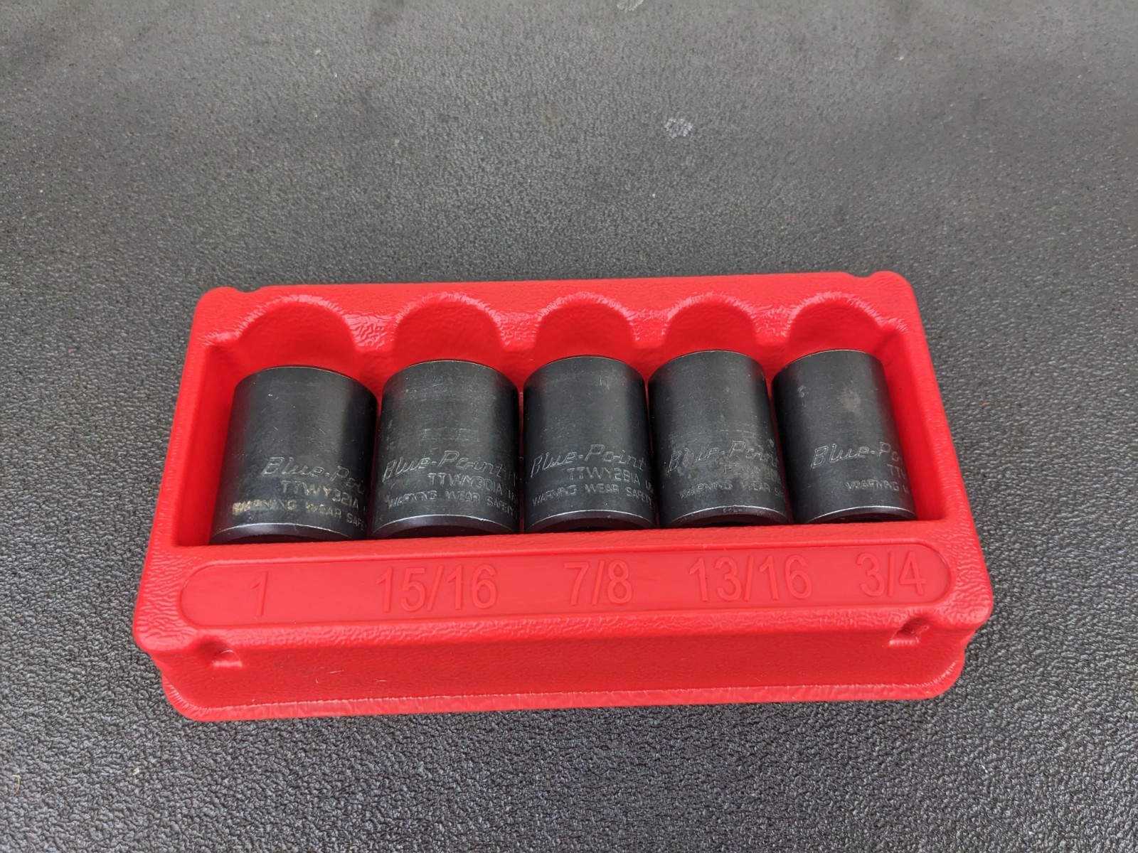 #bp378 Blue Point 305TTWYA 1/2″ Shallow Twist Impact Turbo Socket Set 3/4″ – 1″