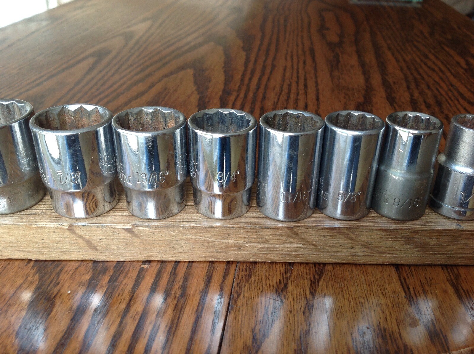 12 Draper Expert AF Sockets With 1/2″Drive 1″ to 7/16″ & 2 Spark Plug Sockets.